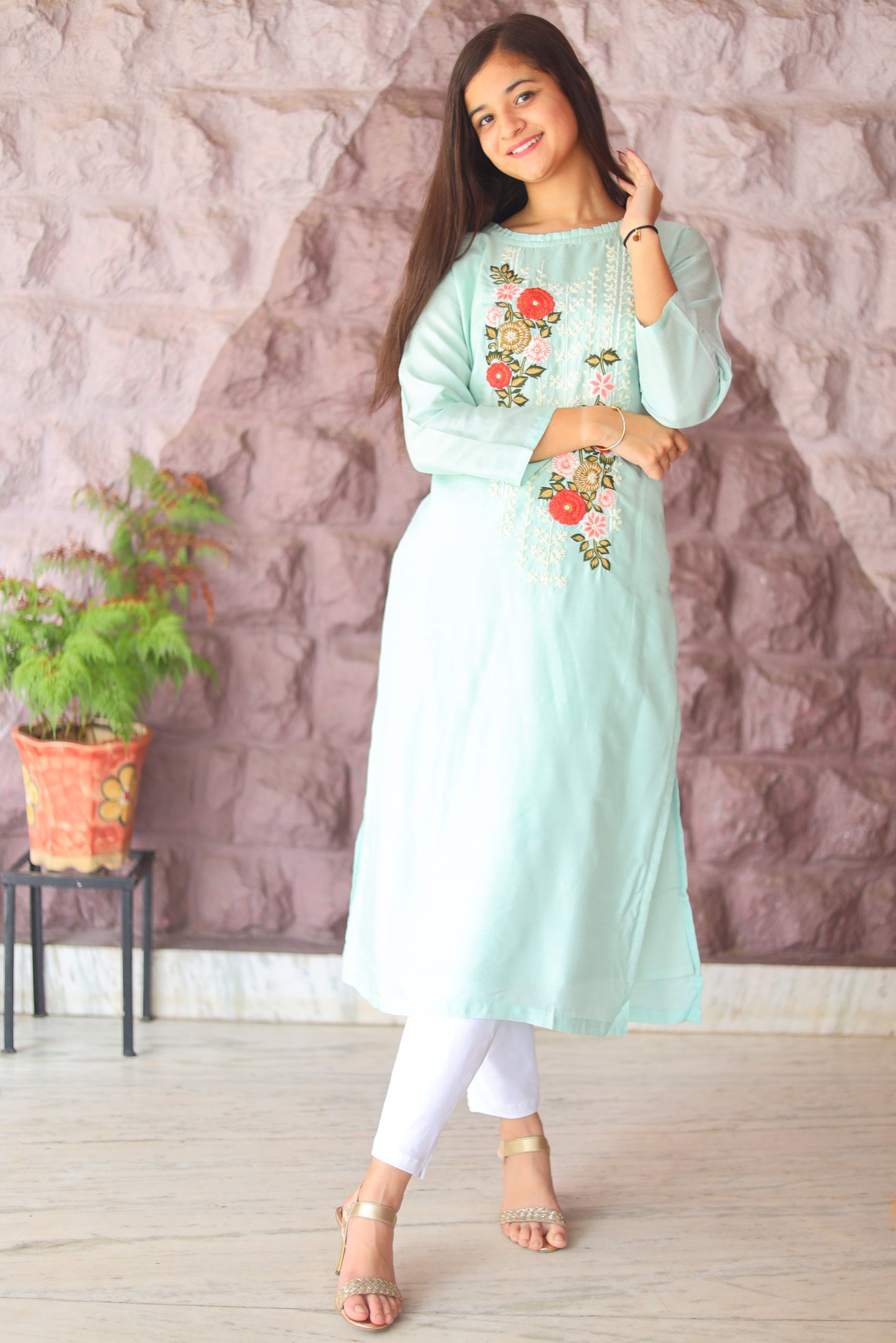 JEENAS Chanderi Kurti