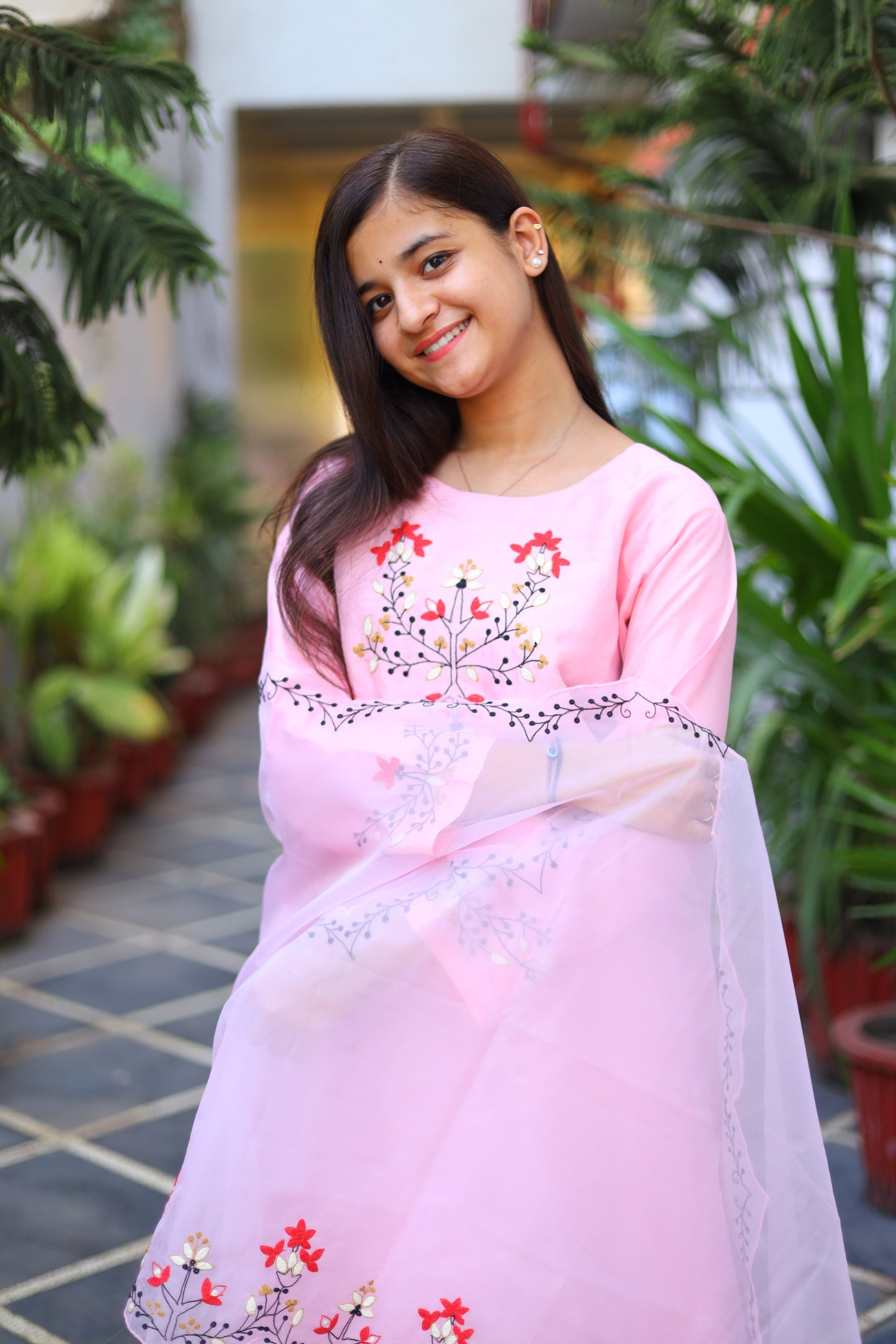 JEENAS Pure Silk kurti dupatta