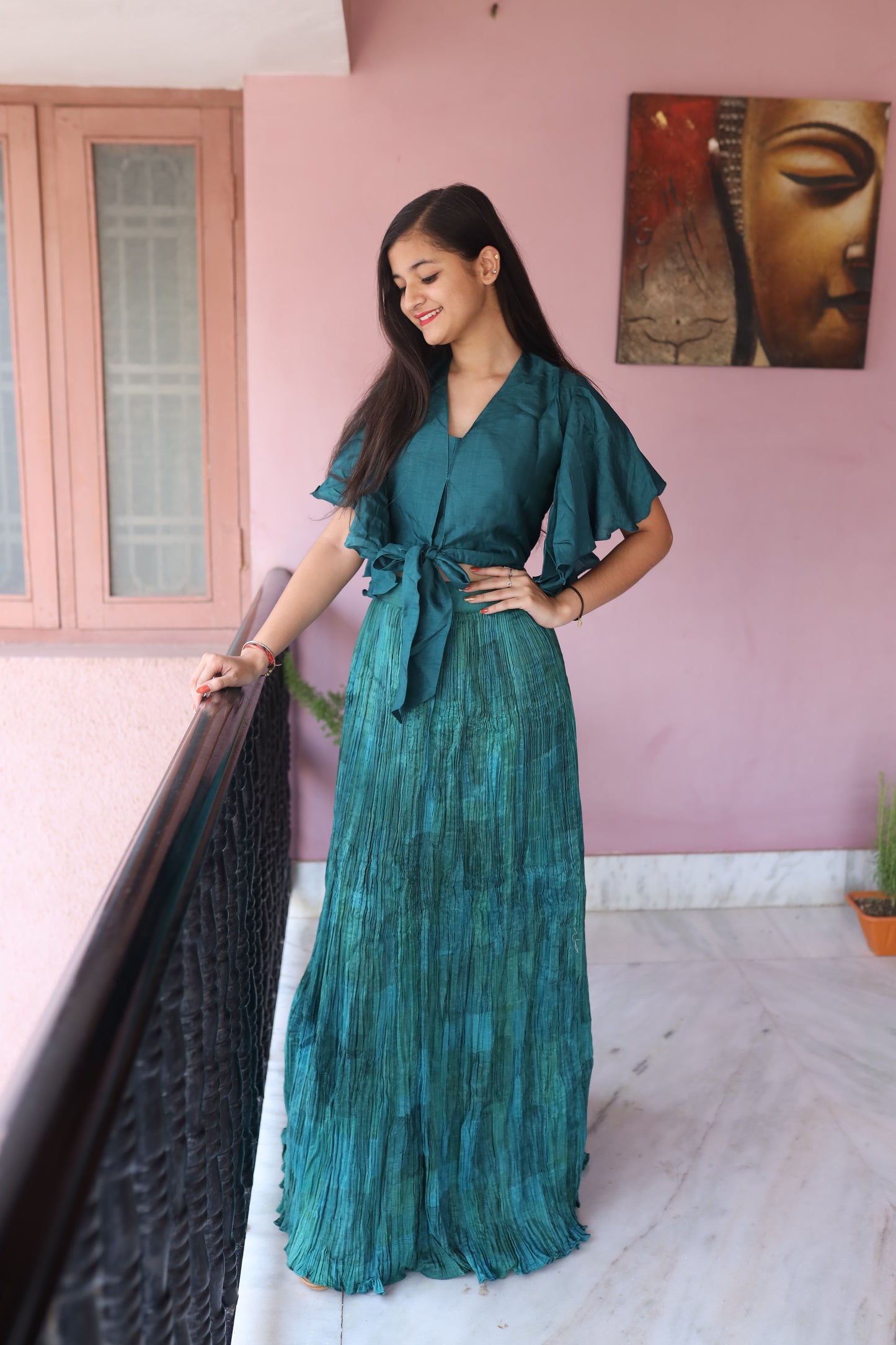 JEENAS Women Pure Silk Two Piece Set
