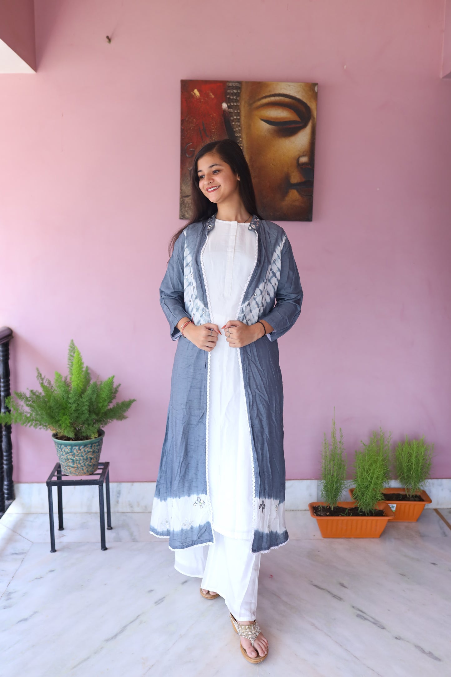 JEENAS Women Three Piece Masleen Cotton Set
