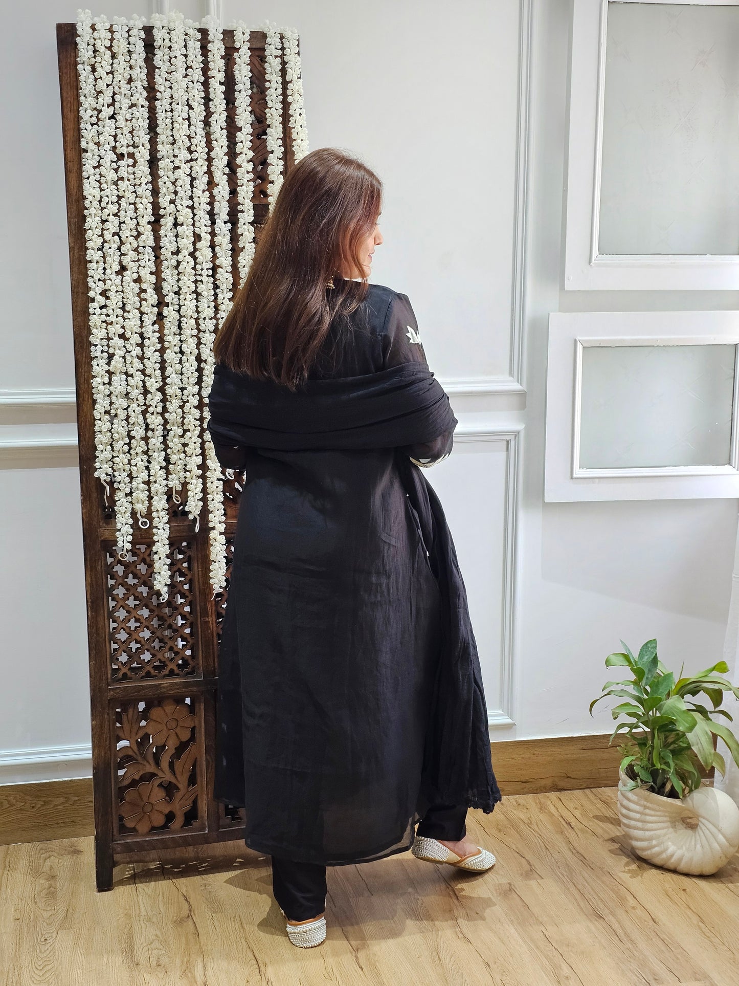 JEENAS Pure Mul Chanderi Kurta