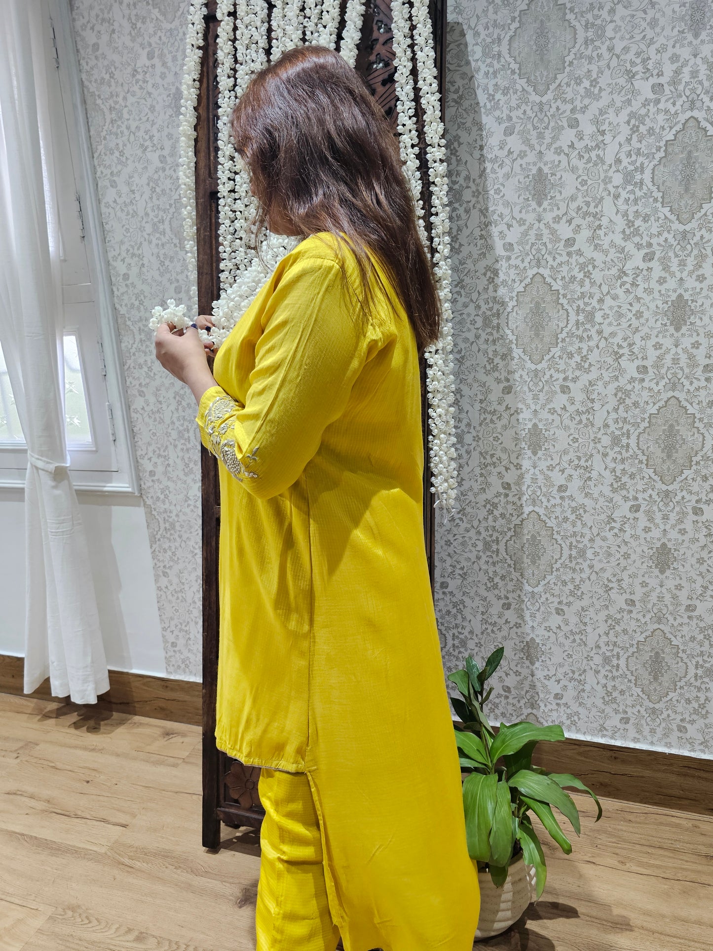 JEENAS pure textured Mul fabric kurta