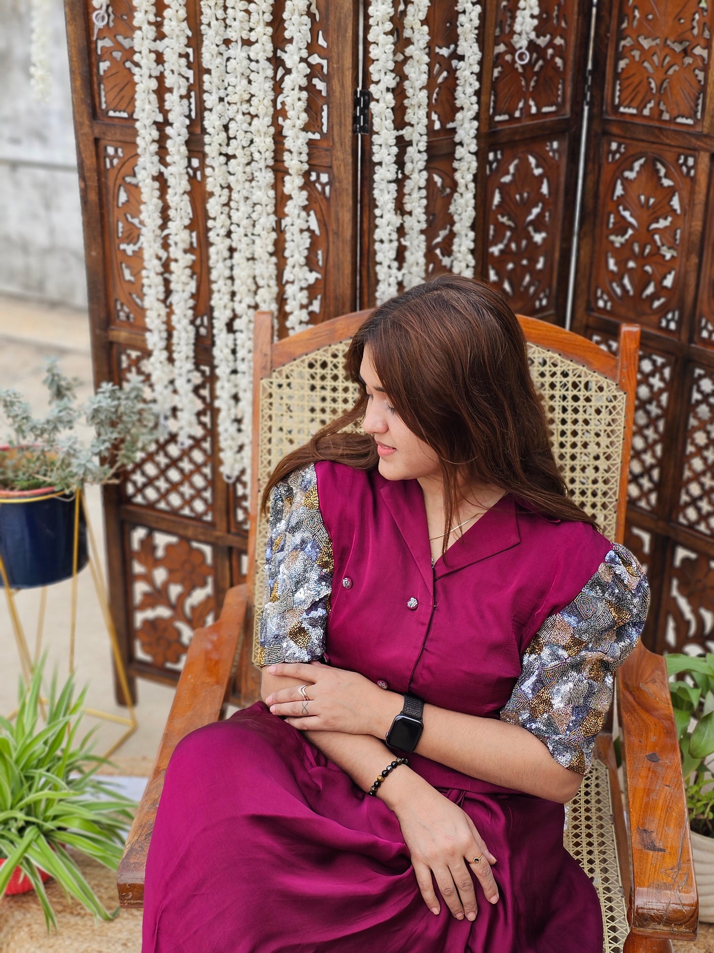 JEENAS Indowestern dress two piece set