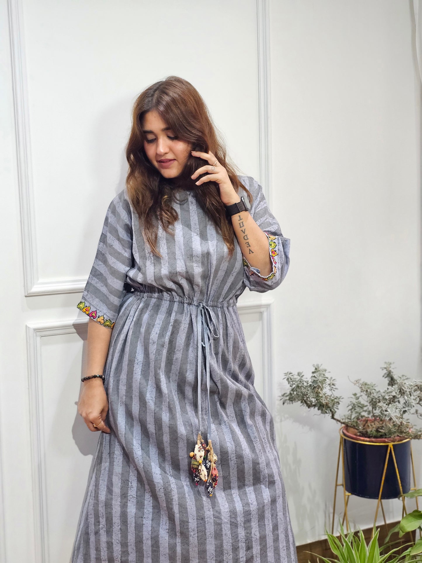 JEENAS Kaftan cotton dress