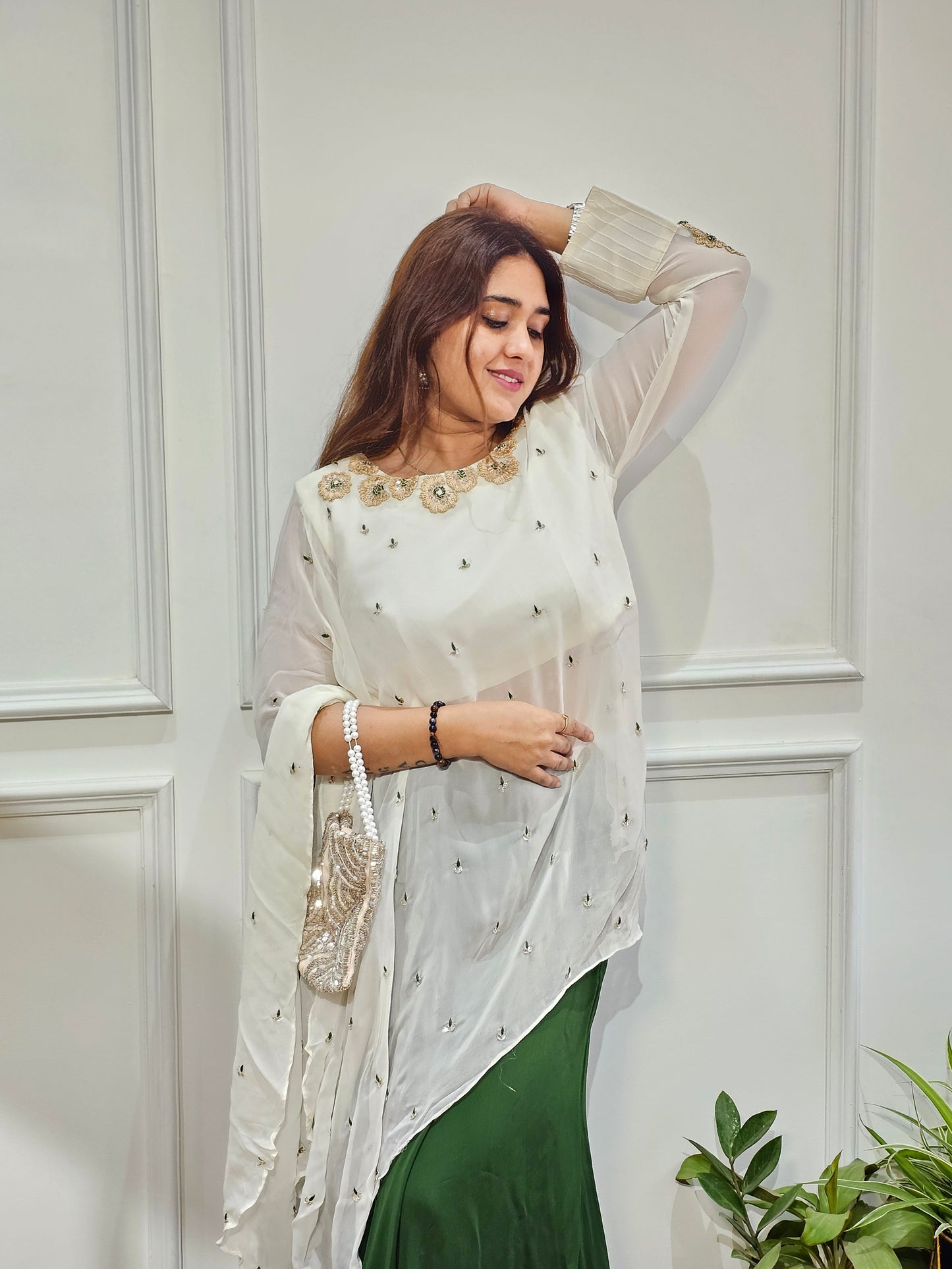 Jeenas kaftan top with skirt
