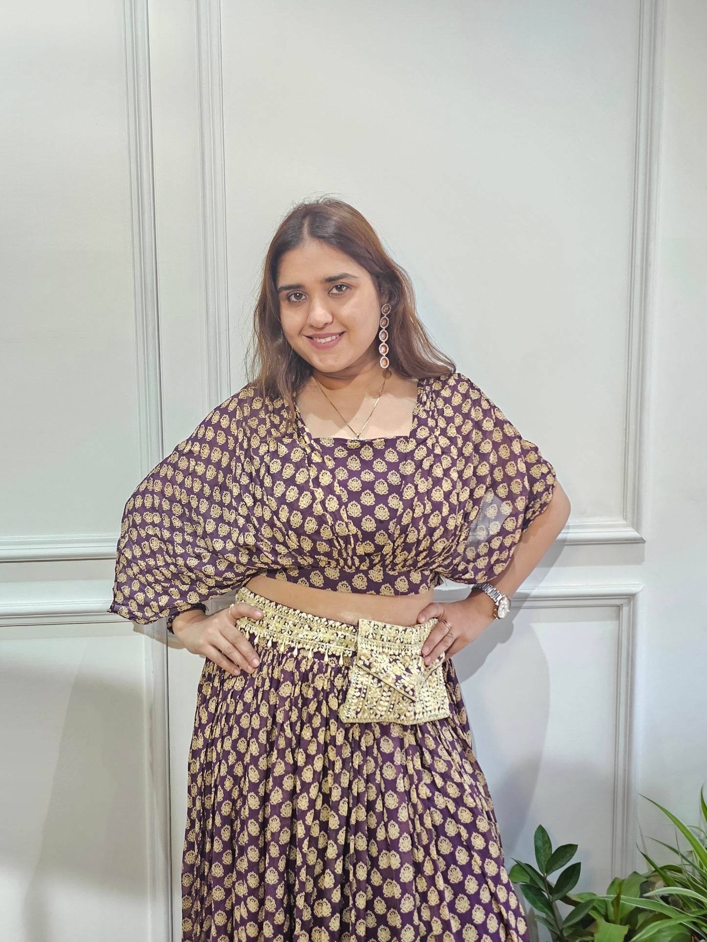 Jeenas printed skirt top