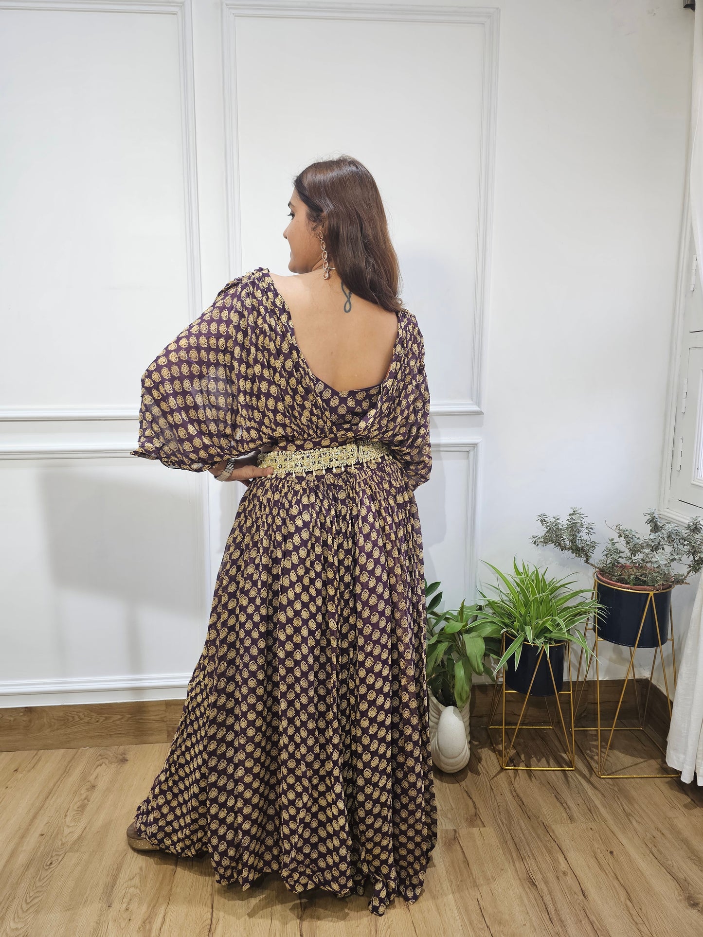 Jeenas printed skirt top