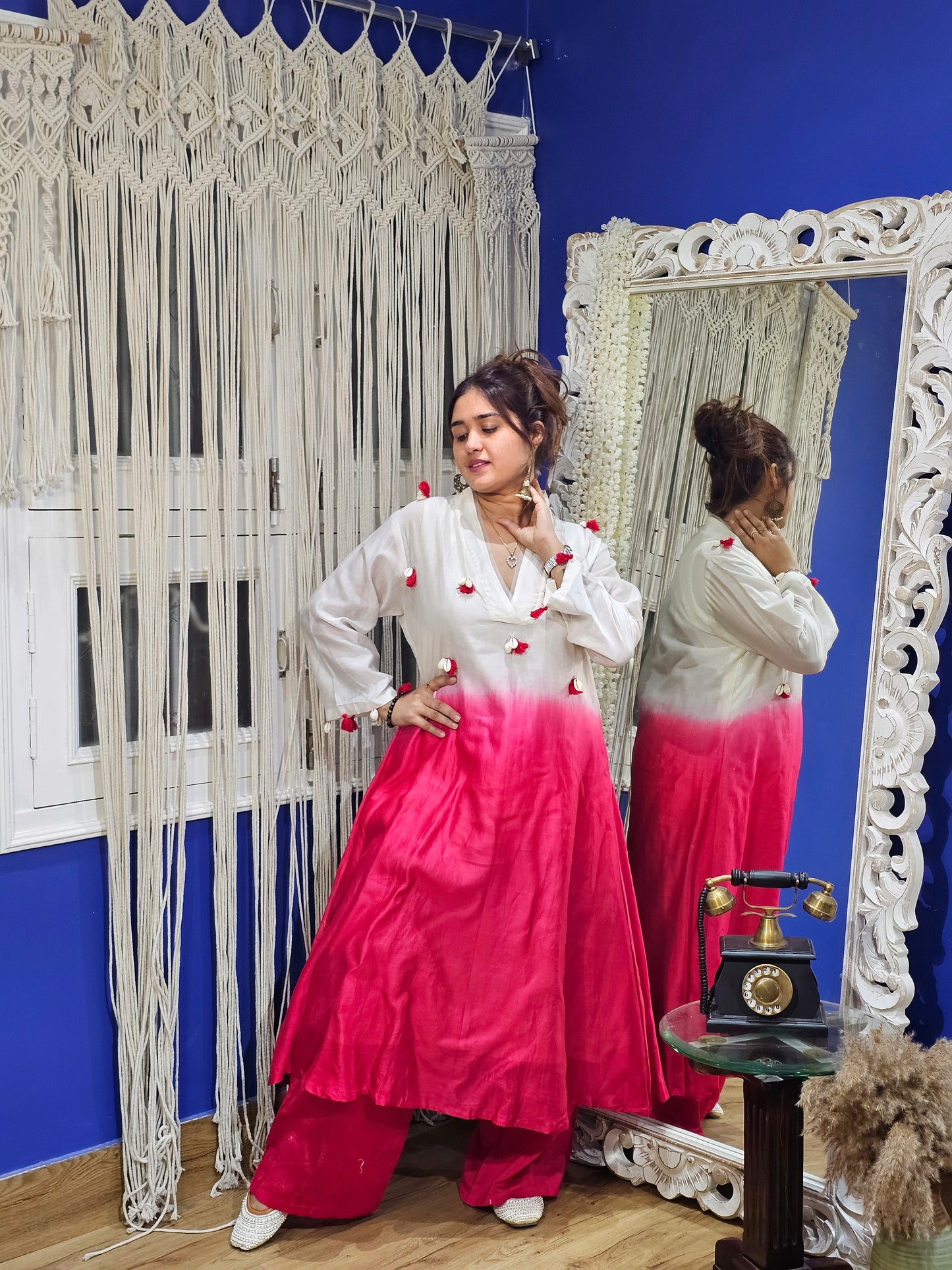 Jeenas ombre pant kurta set