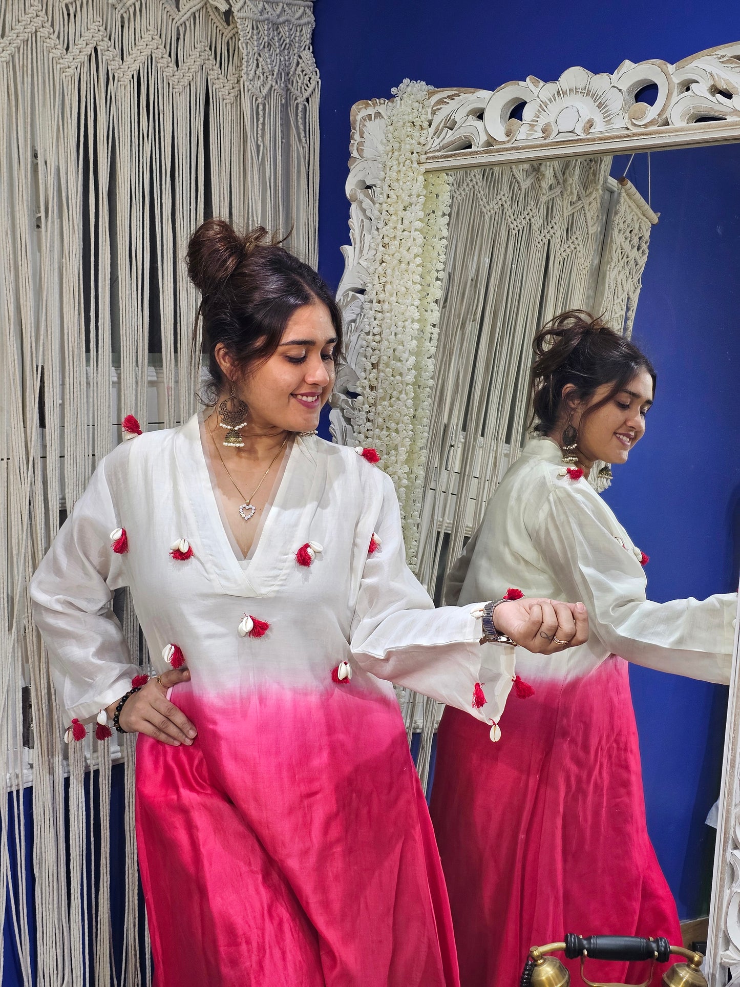Jeenas ombre pant kurta set