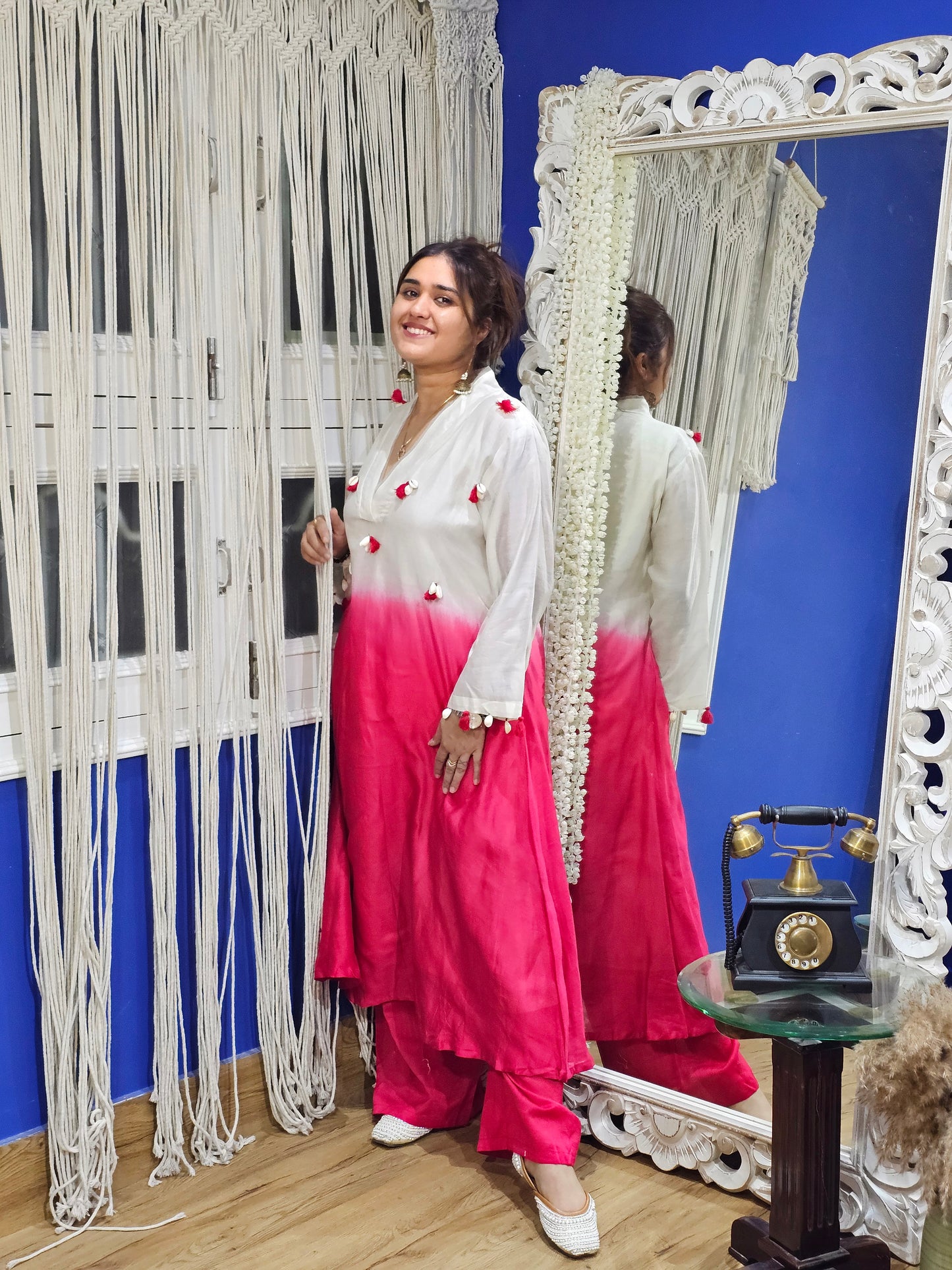 Jeenas ombre pant kurta set
