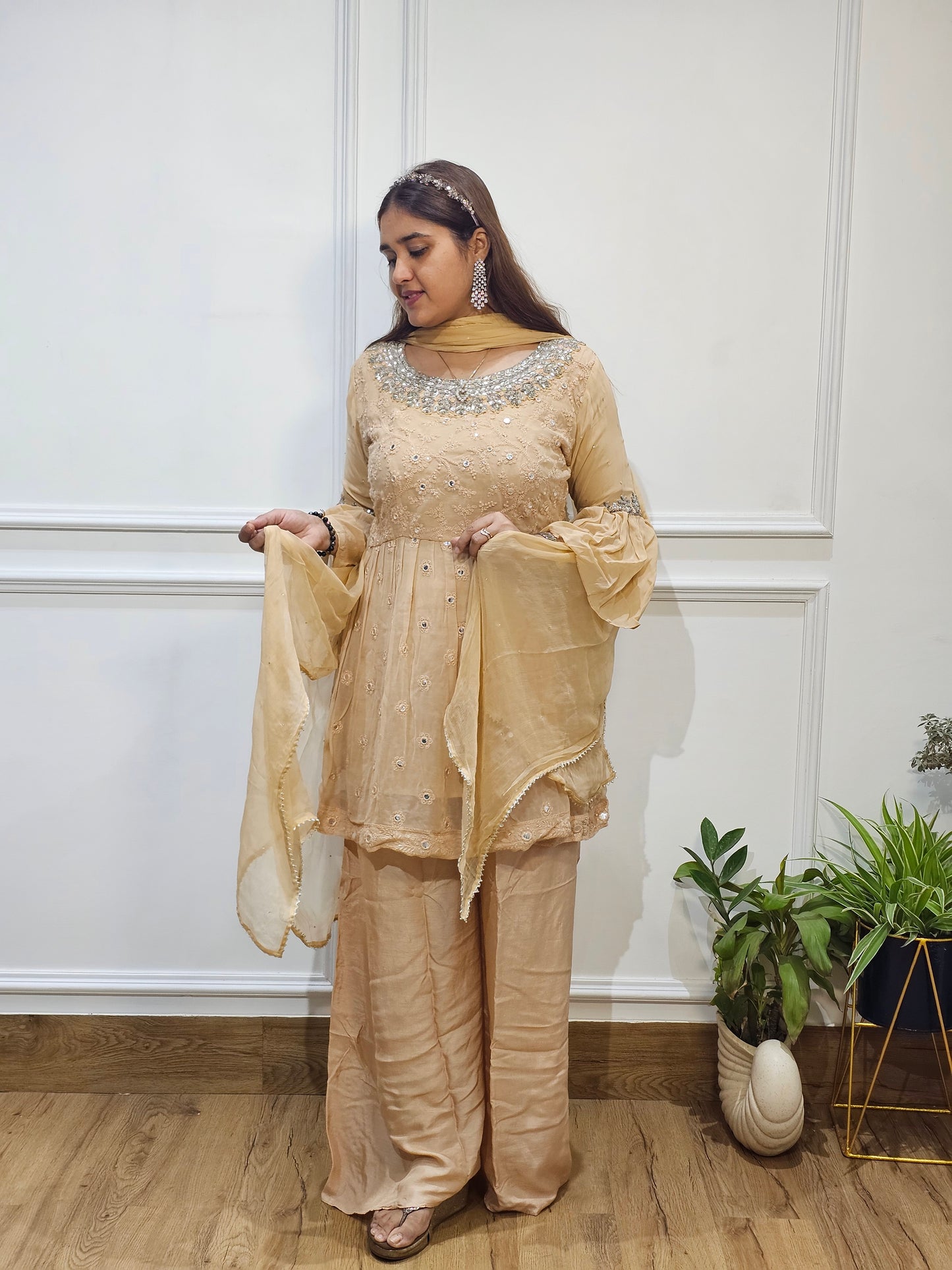 Jeenas pepulam sharara suit