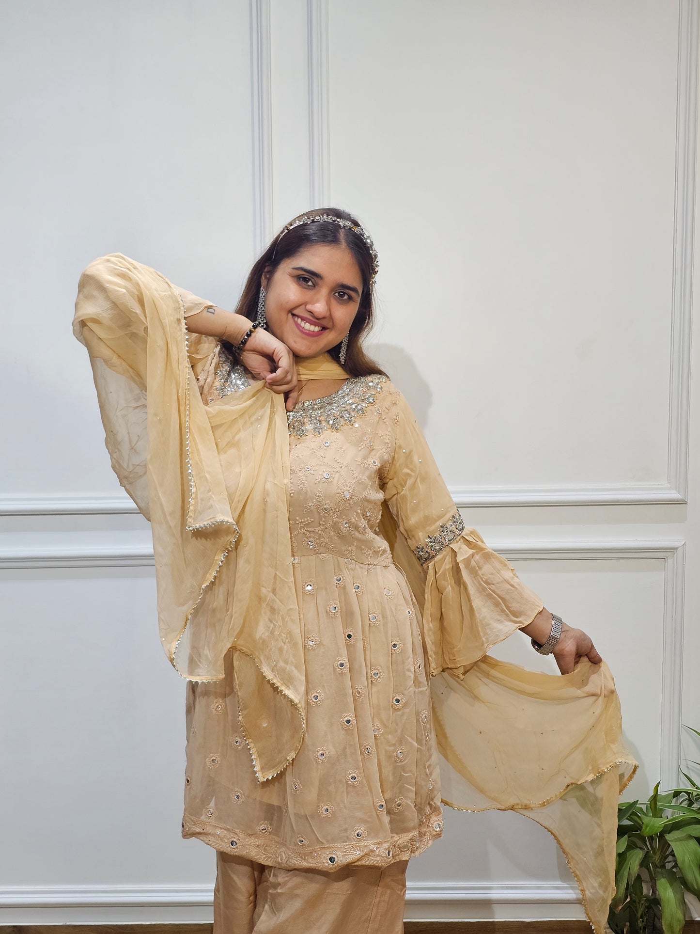 Jeenas pepulam sharara suit