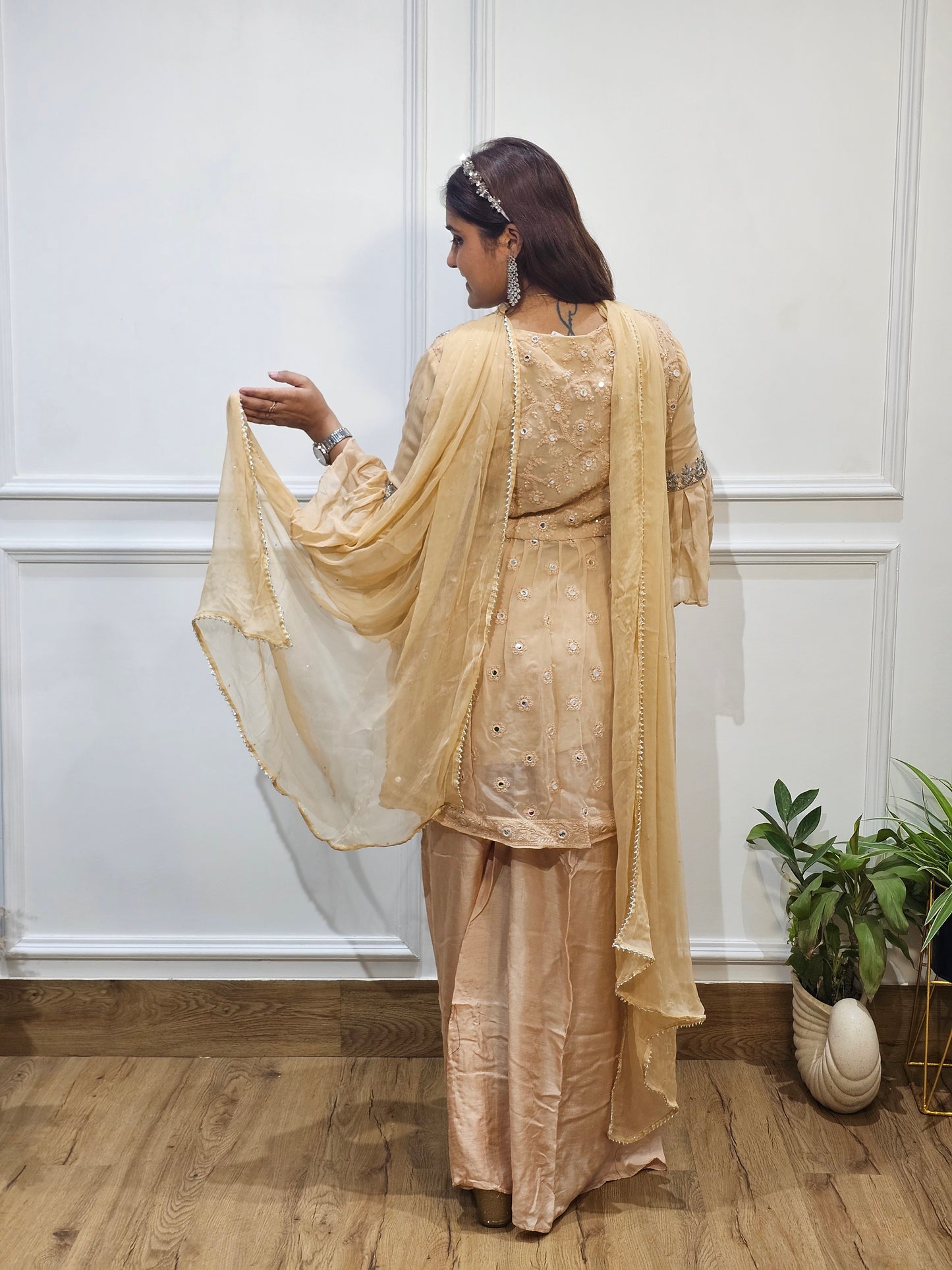 Jeenas pepulam sharara suit
