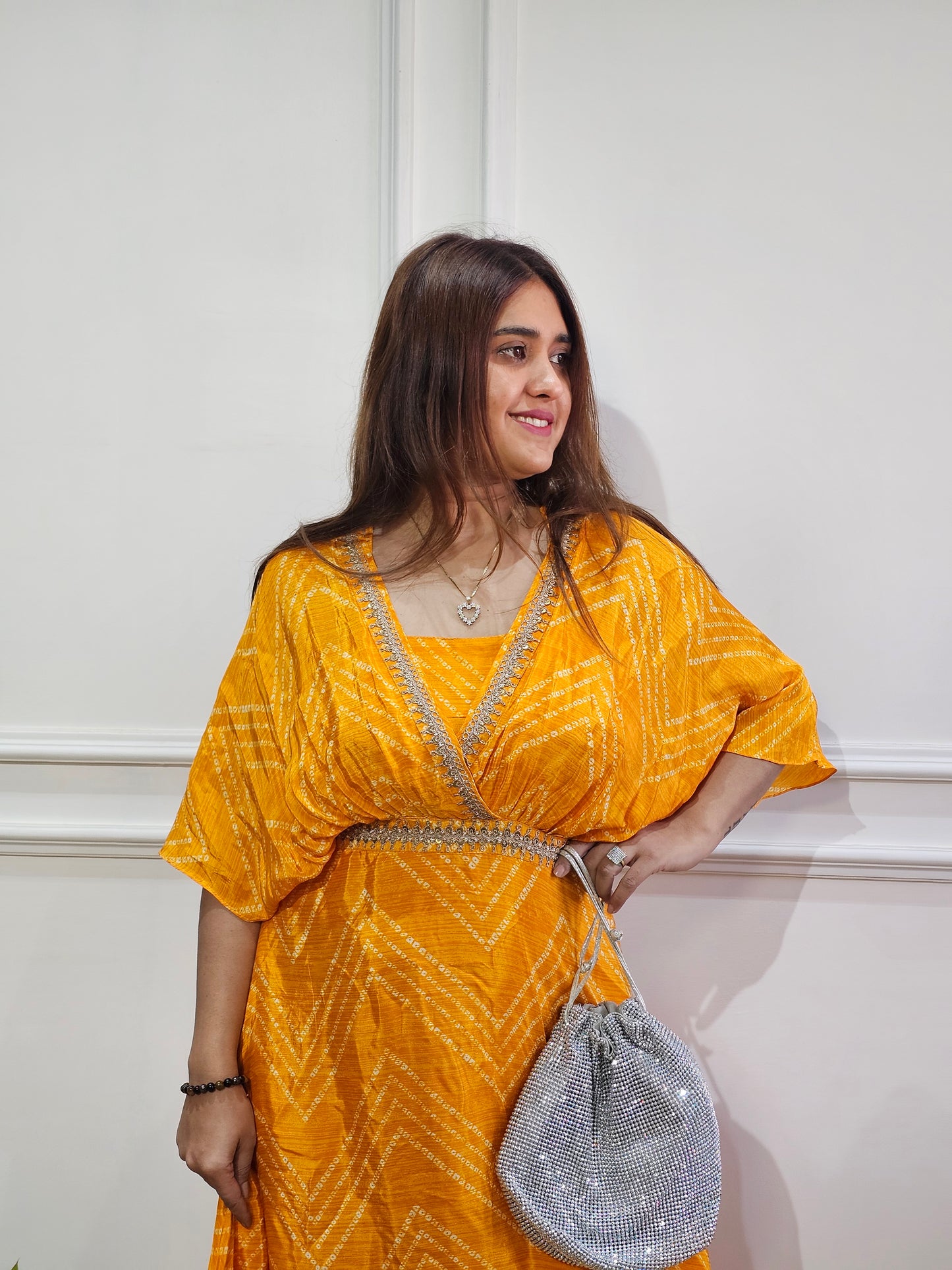 Jeenas pearl work indowestrn skirt top