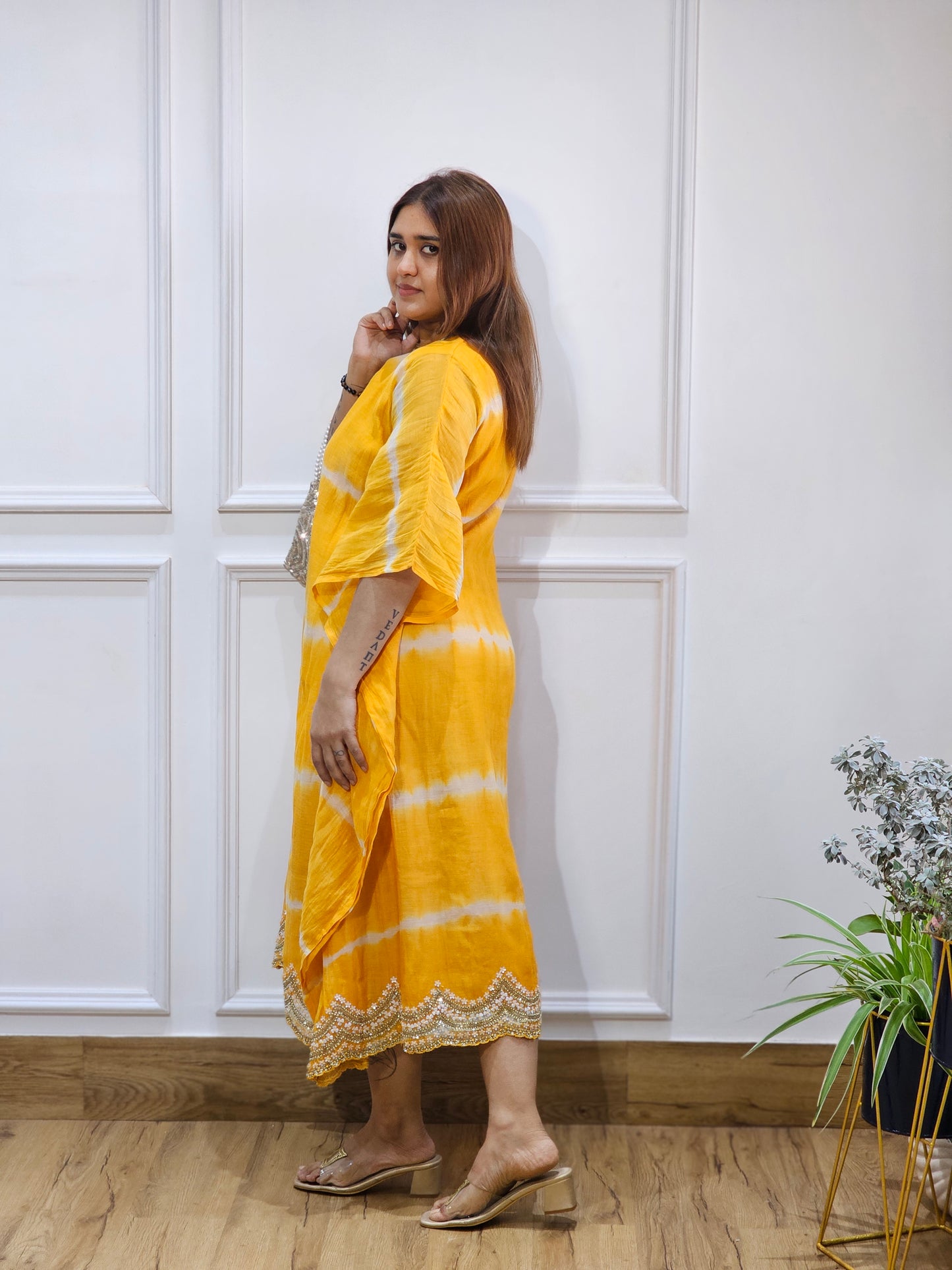 Jeenas kaftan tyedie kurta