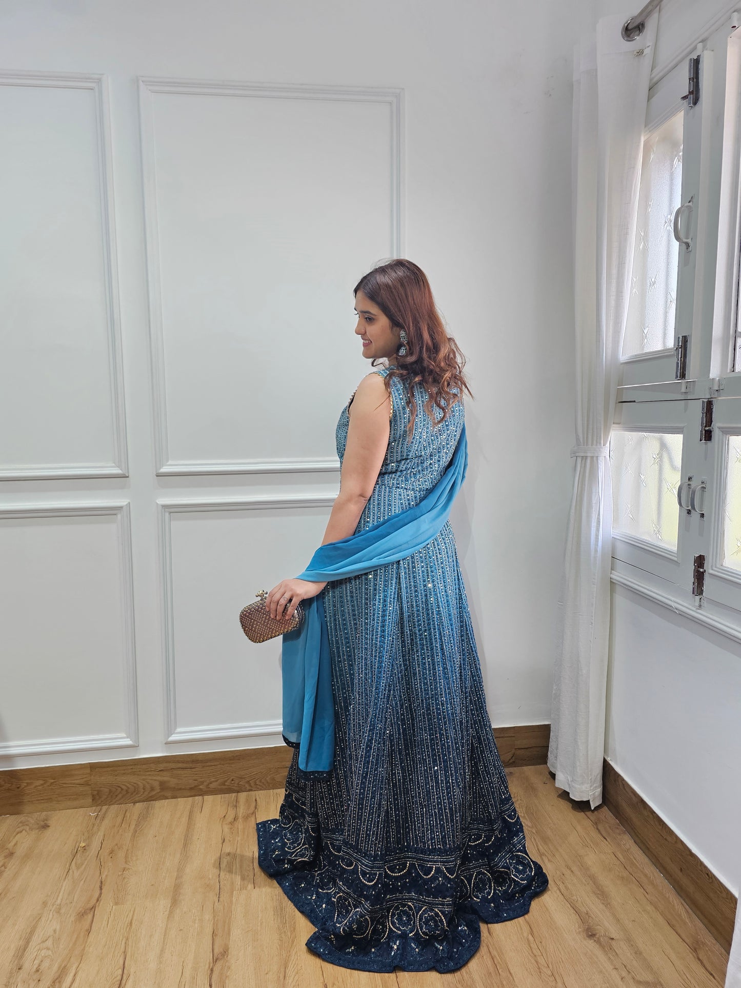 Jeenas sequence ombre gown