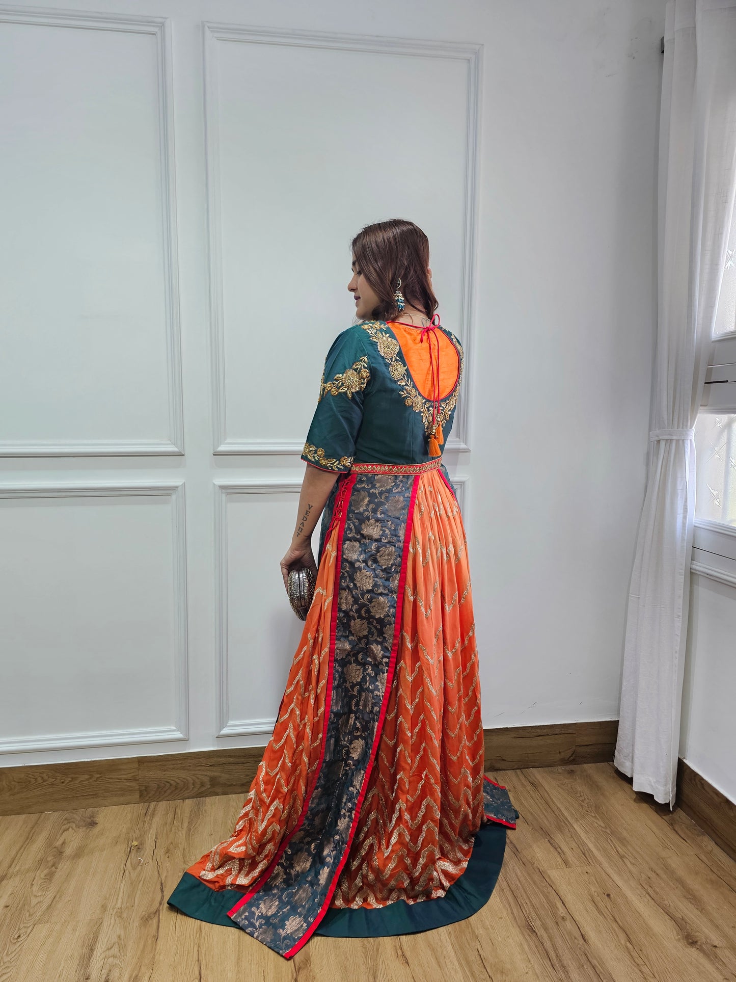 Jeenas pure silk gown