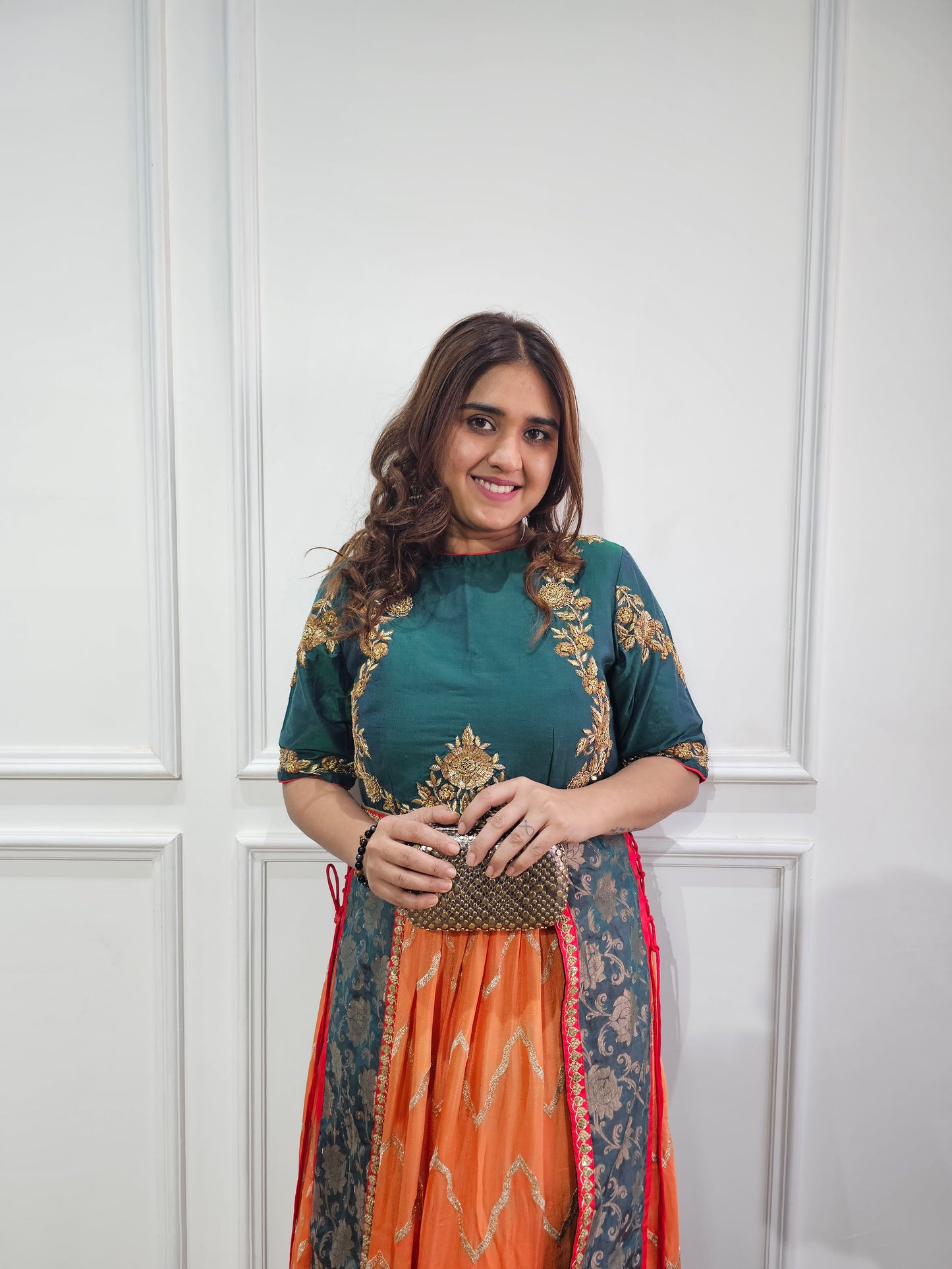 Jeenas pure silk gown