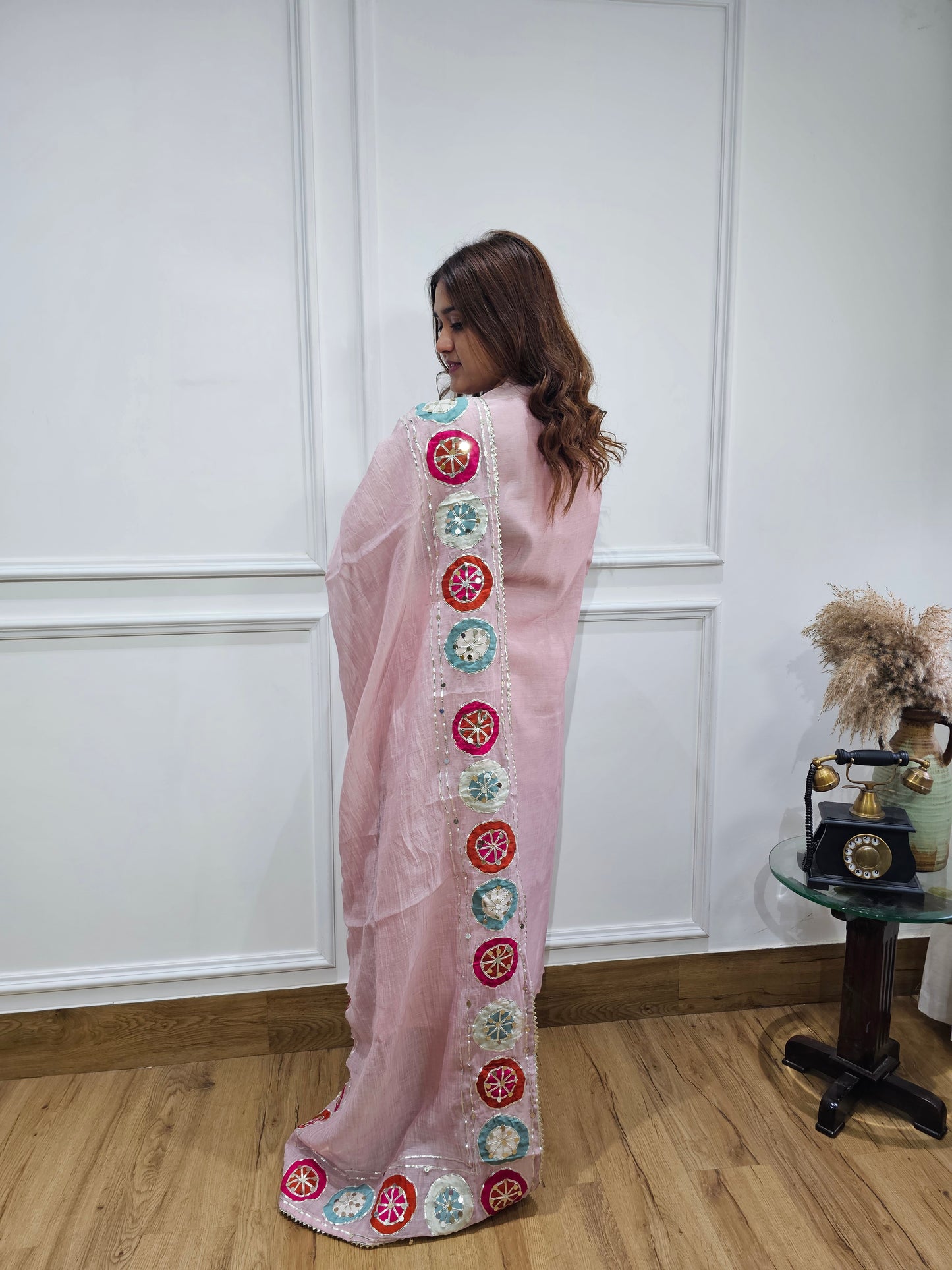 Jeenas gota mulchanderi suit set
