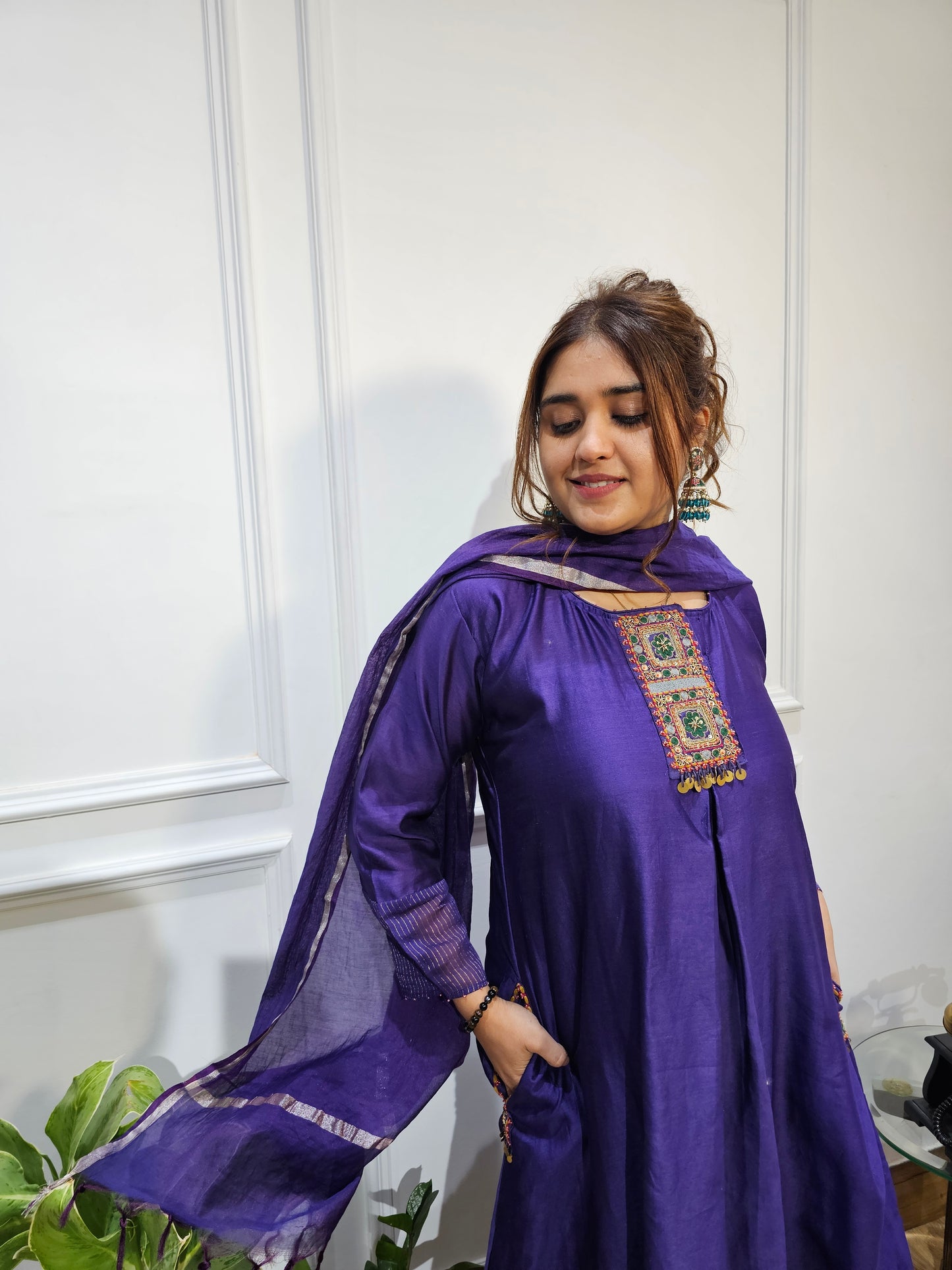 Jeenas silk suit set