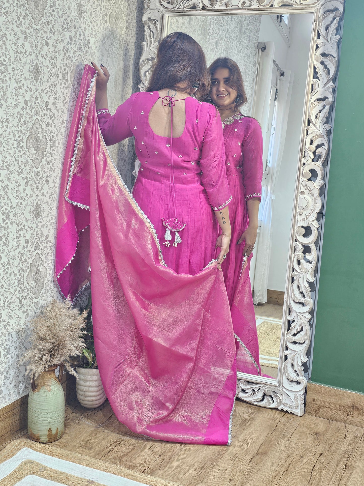 Jeenas Anarkali angrakha suit set