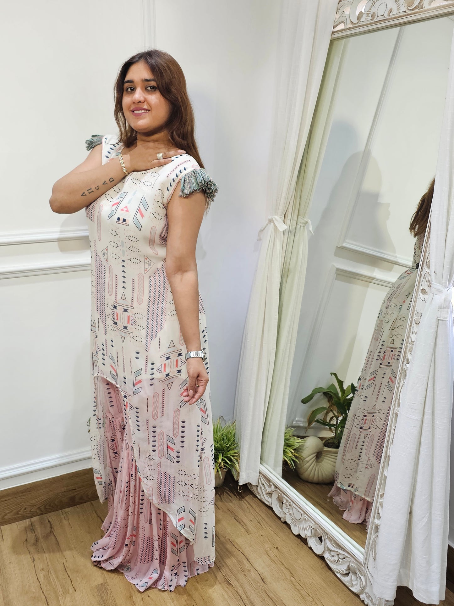 Jeenas Printed sharara set