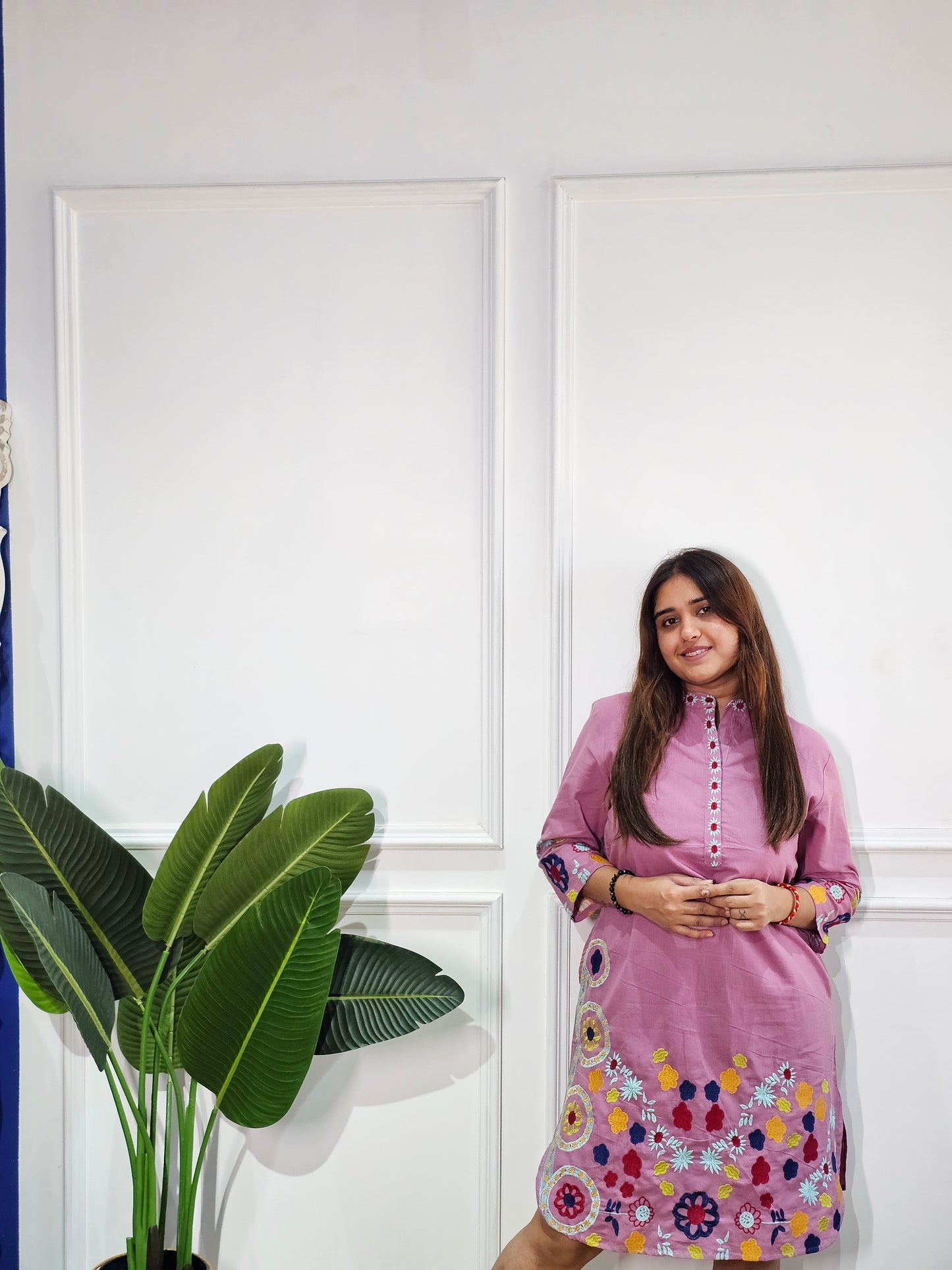 Jeeenas floral cotton tunic