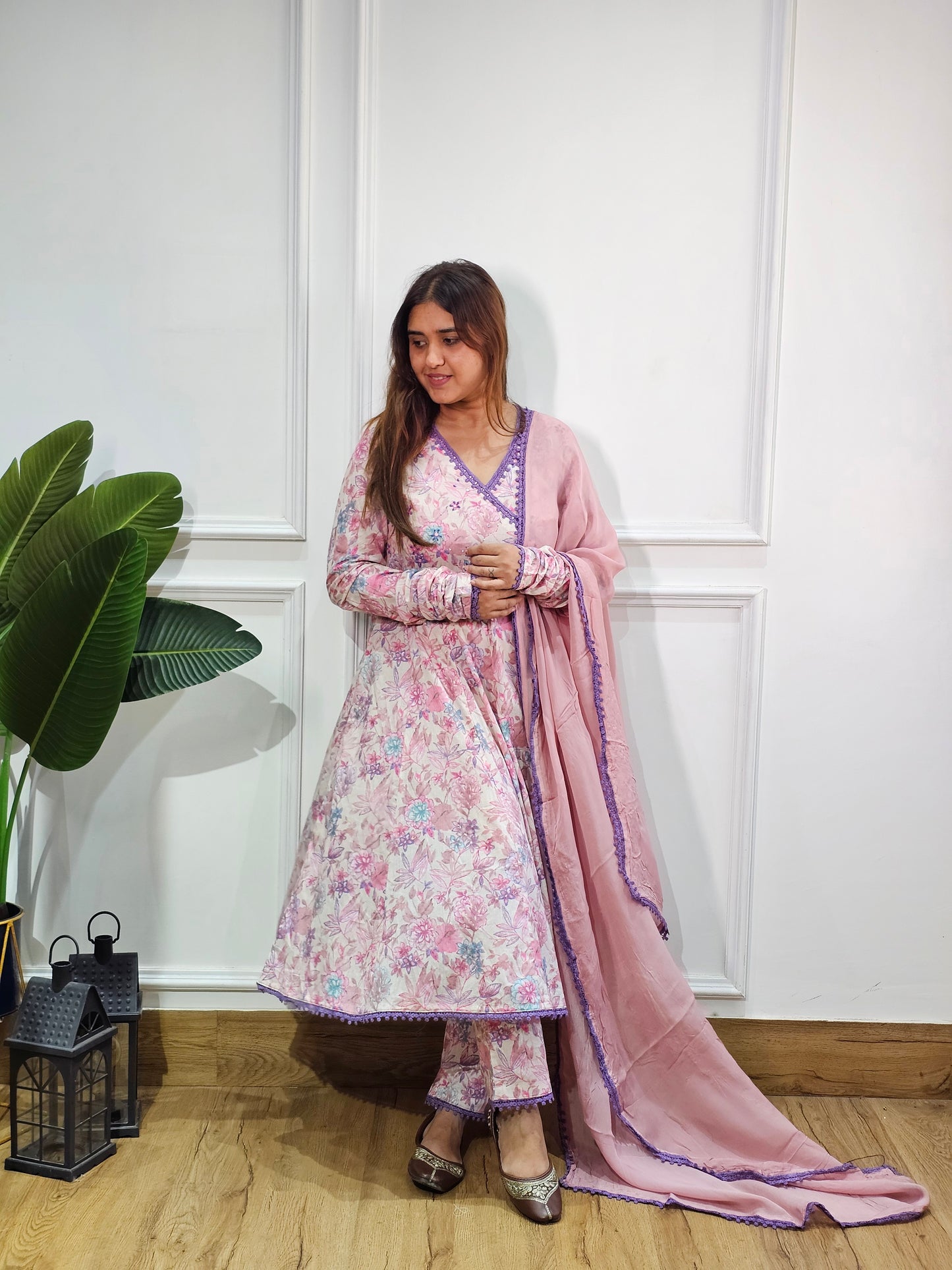 Jeenas floral pure mal cotton suit