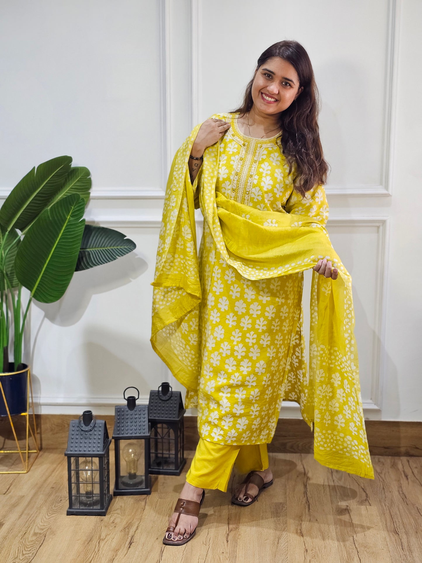 jeenas pure cotton muslin suit set
