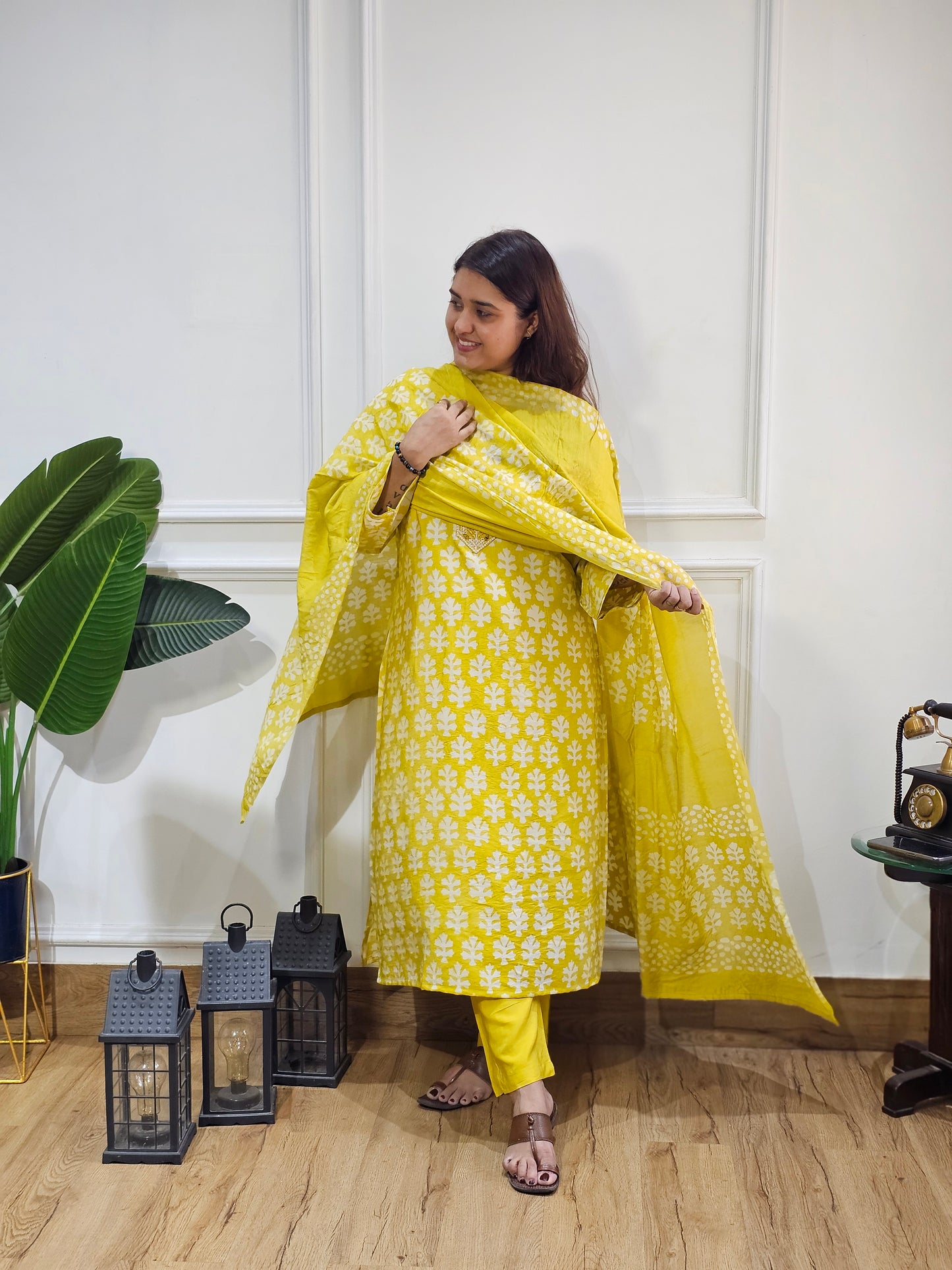 jeenas pure cotton muslin suit set