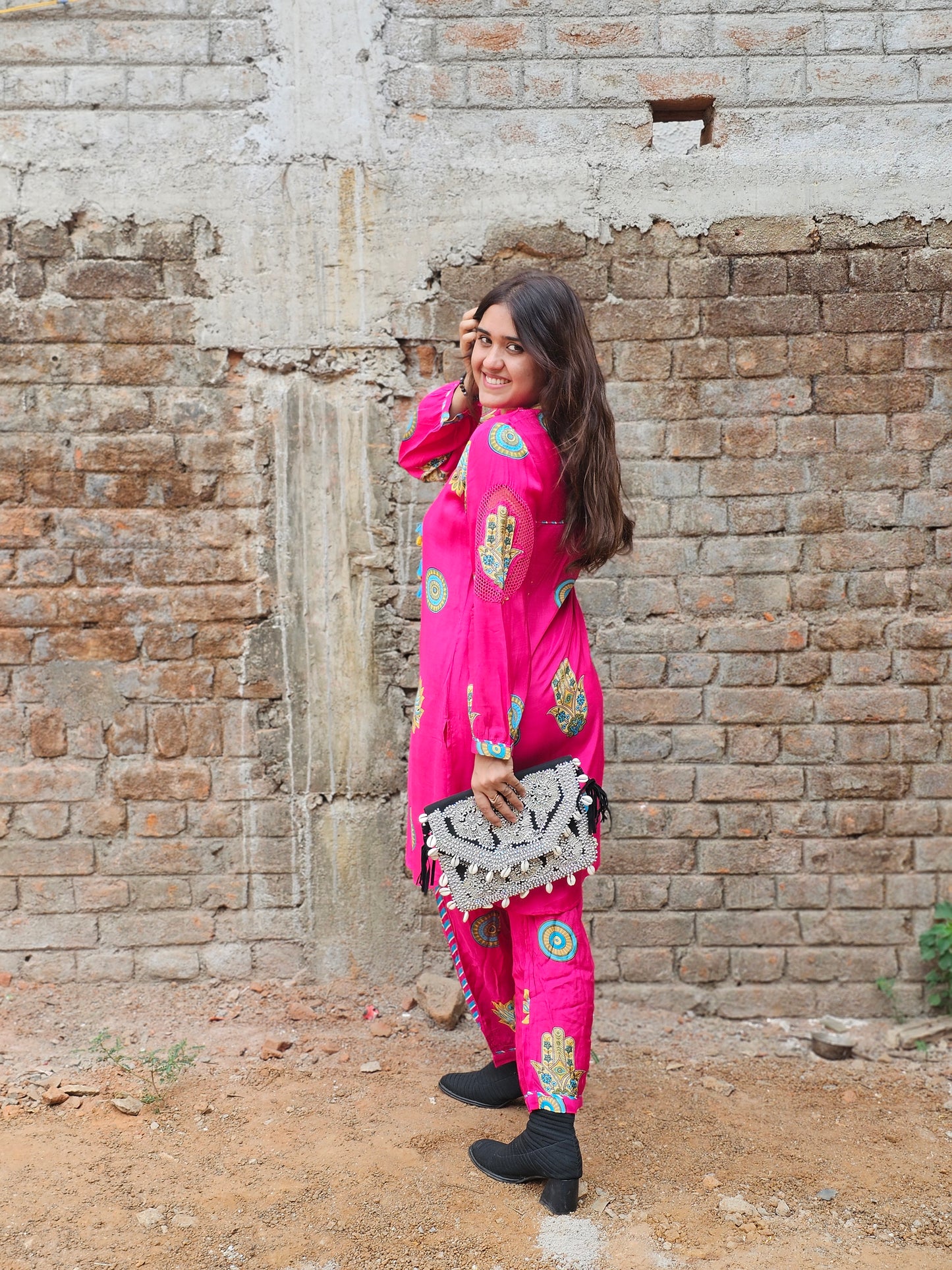 Jeenas rani pure muslin cordset set