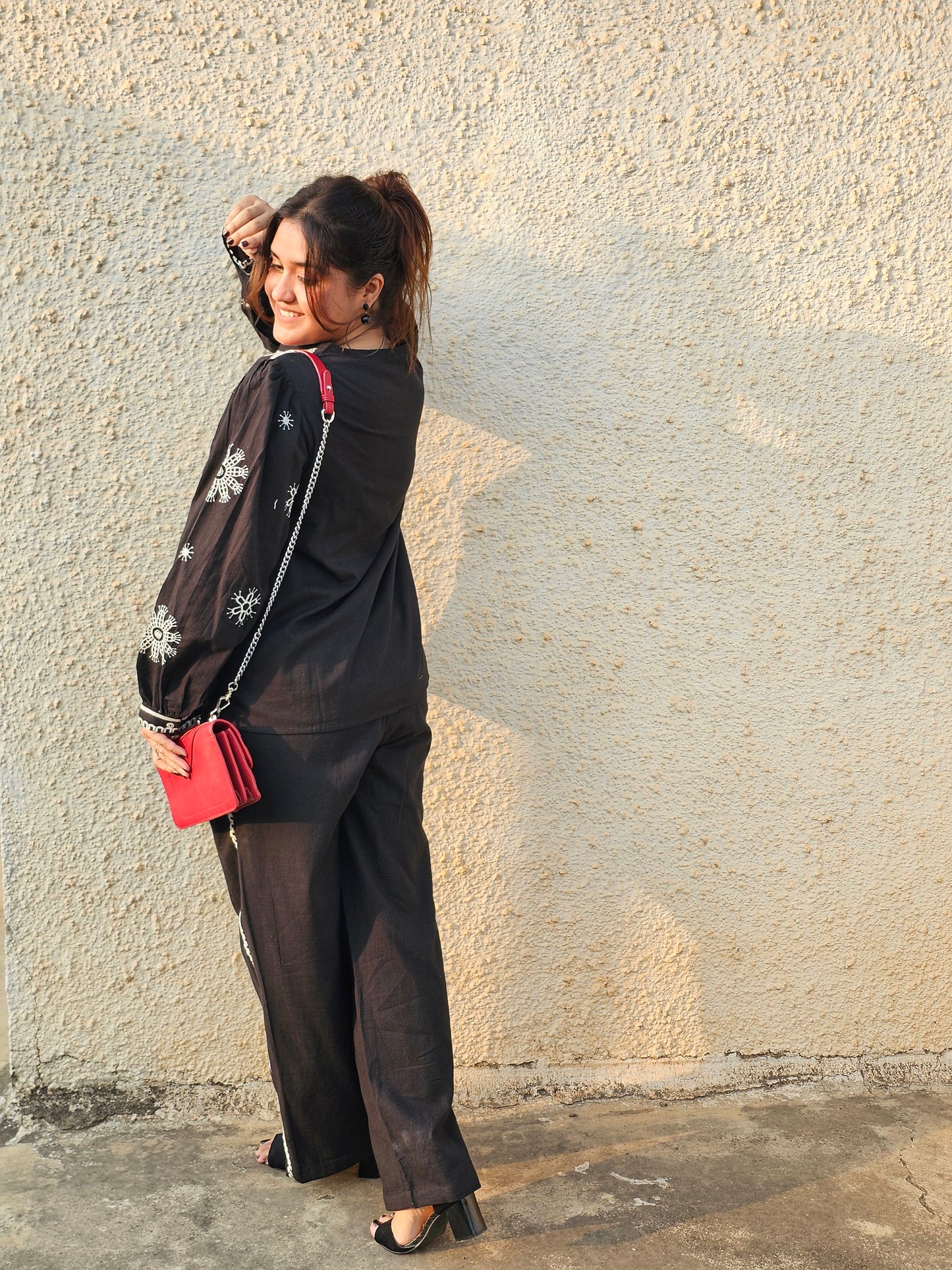 Jeenas pure cotton thread work corset