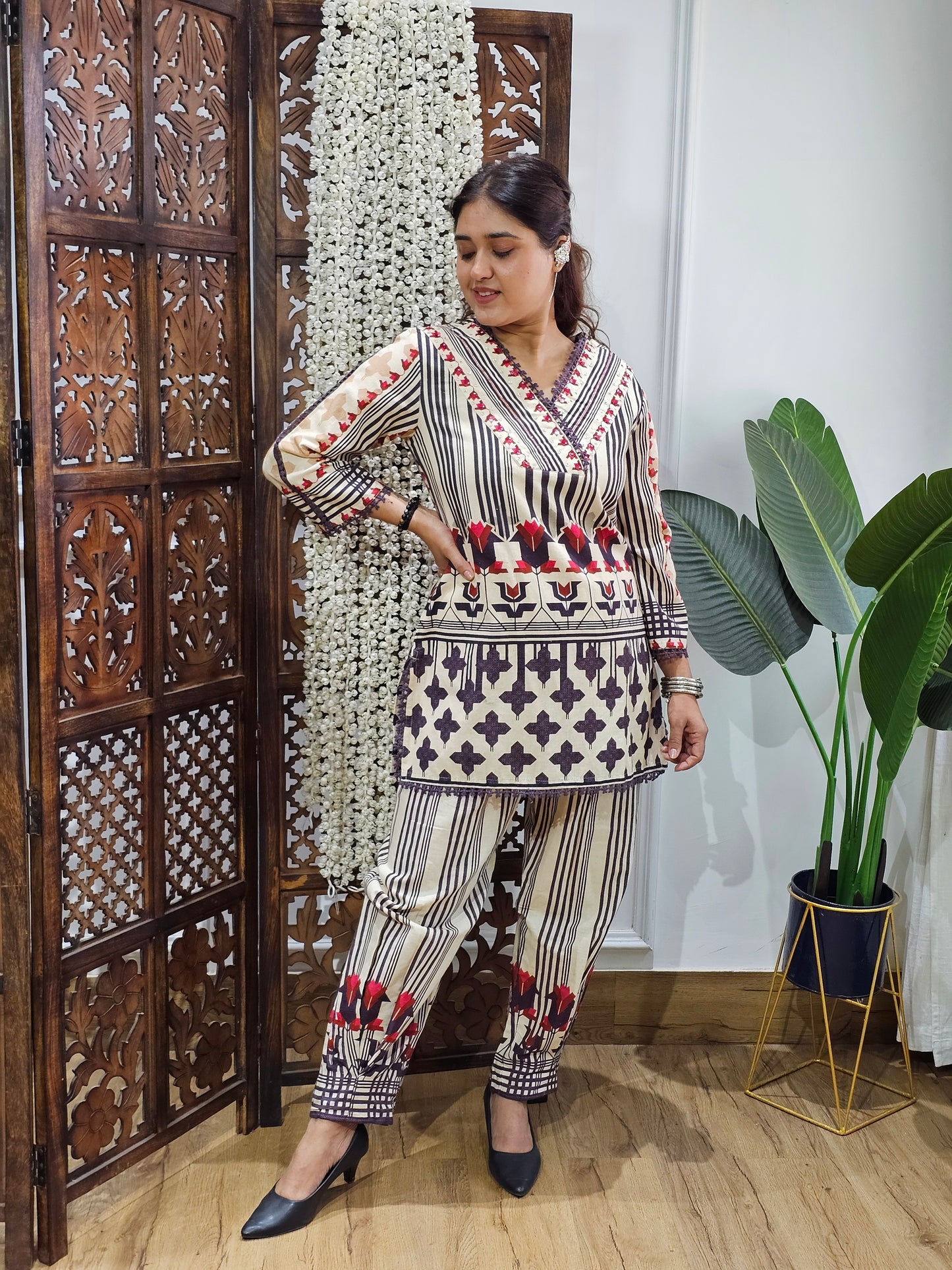 Jeenas pure cotton Printed cordset