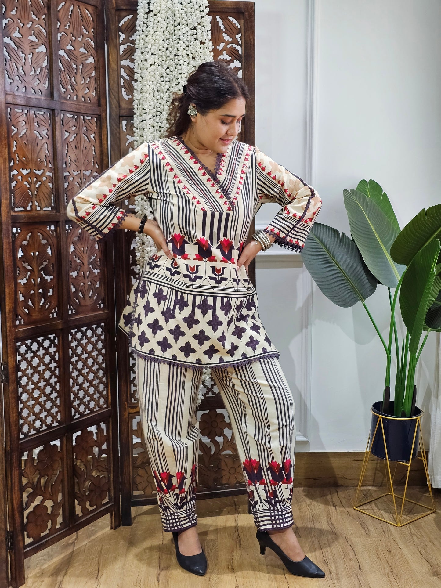 Jeenas pure cotton Printed cordset