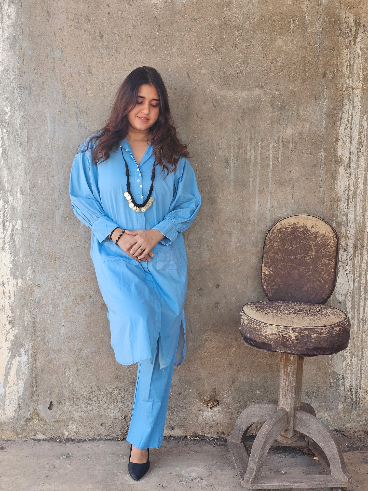 Jeenas pure cotton solid cordset