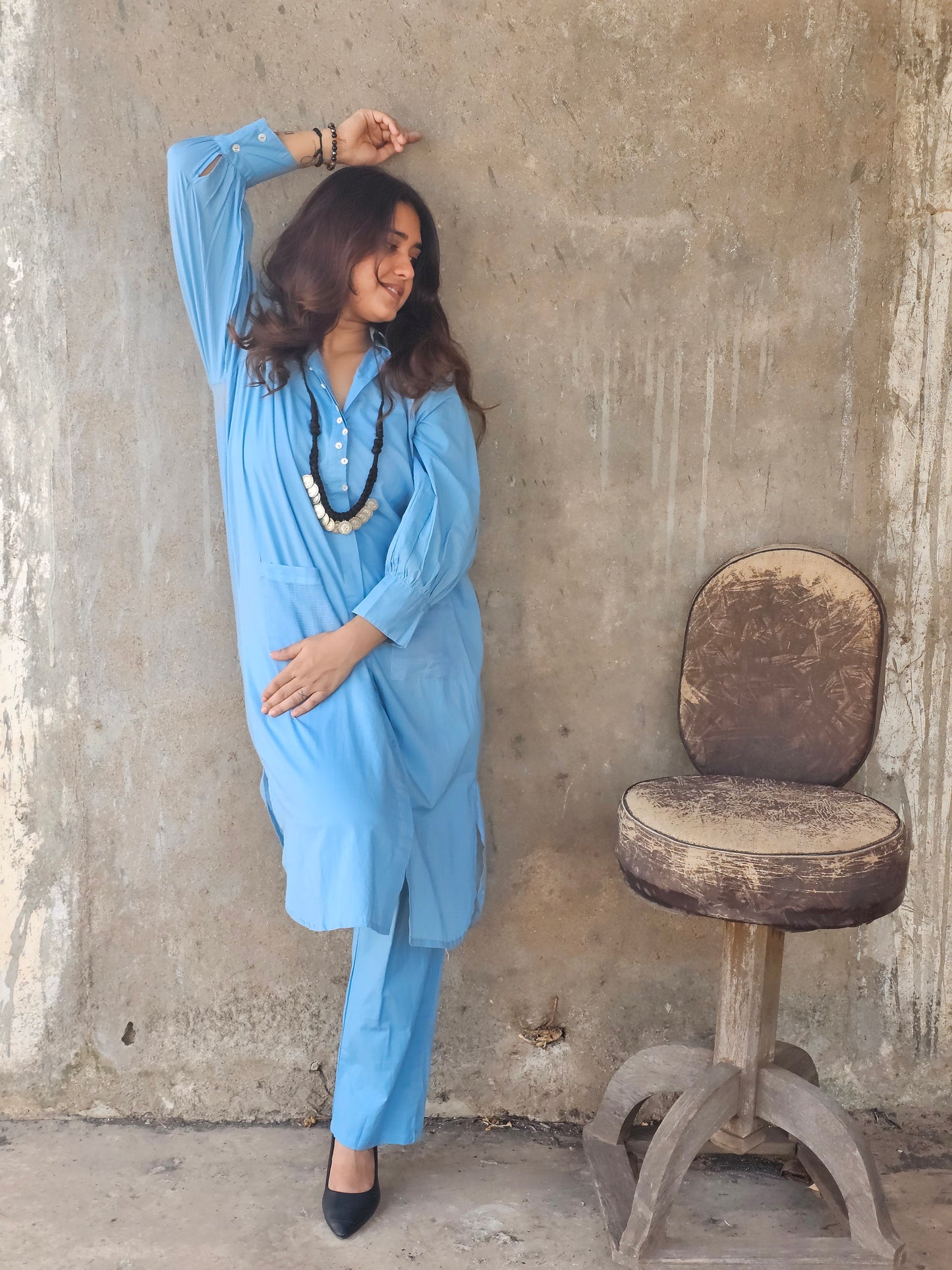 Jeenas pure cotton solid cordset