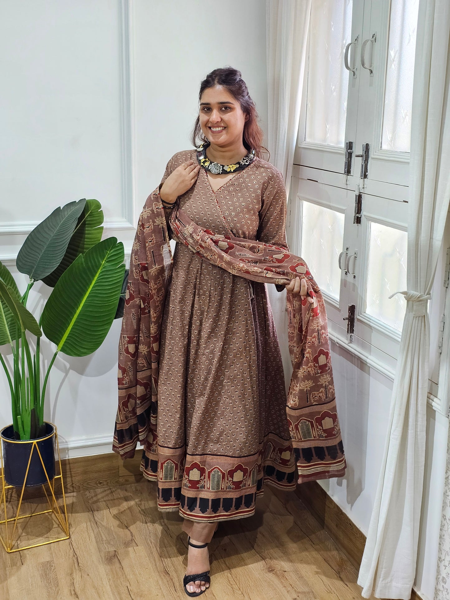 Jeenas vrajbhoom anarkali suit set