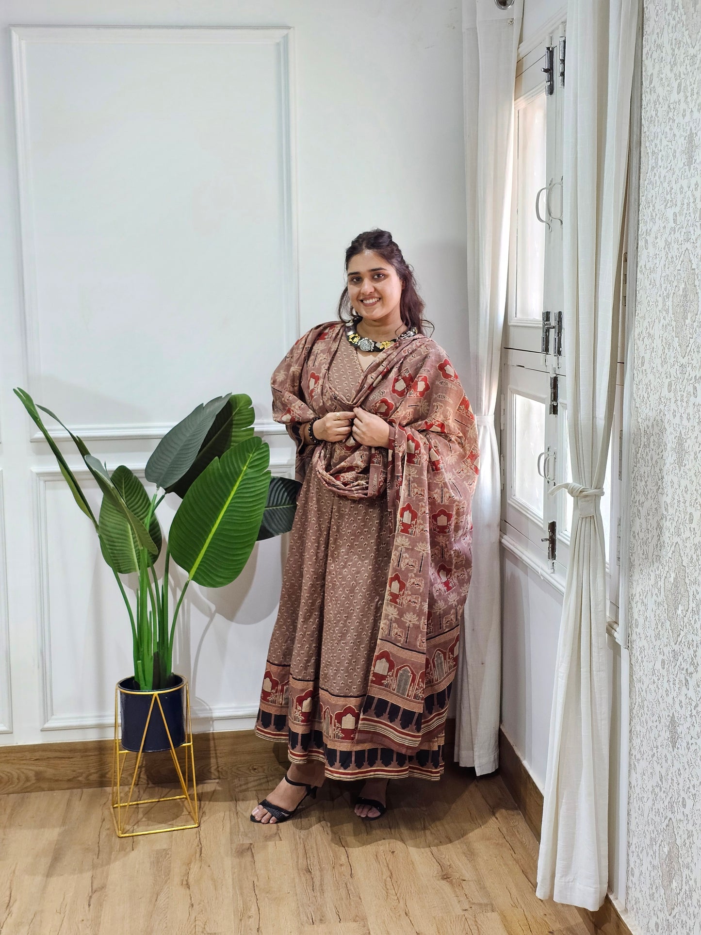 Jeenas vrajbhoom anarkali suit set