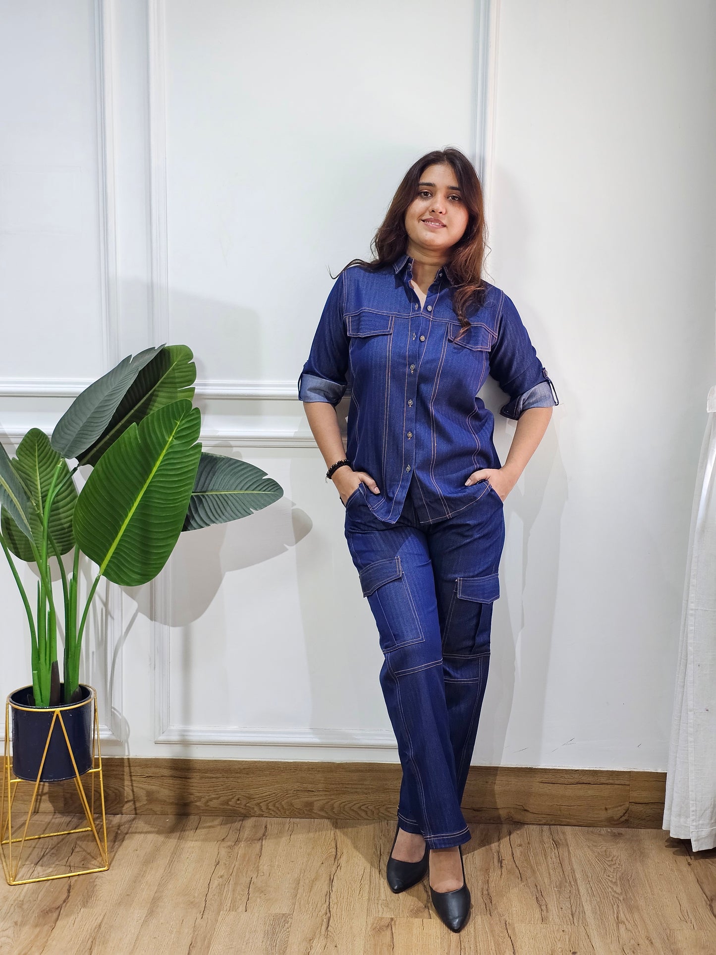 Jeenas denim cordset