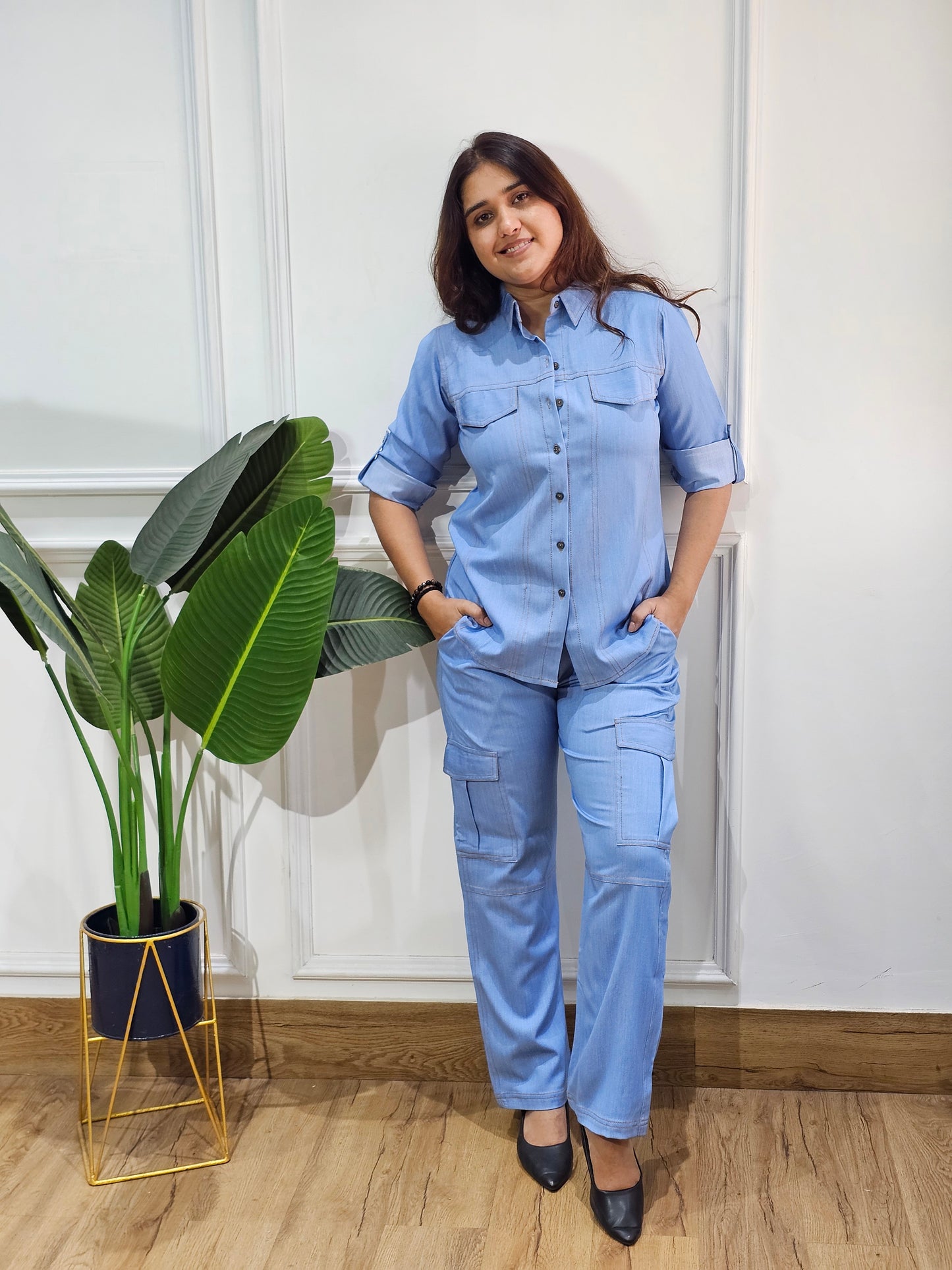 Jeenas denim cordset