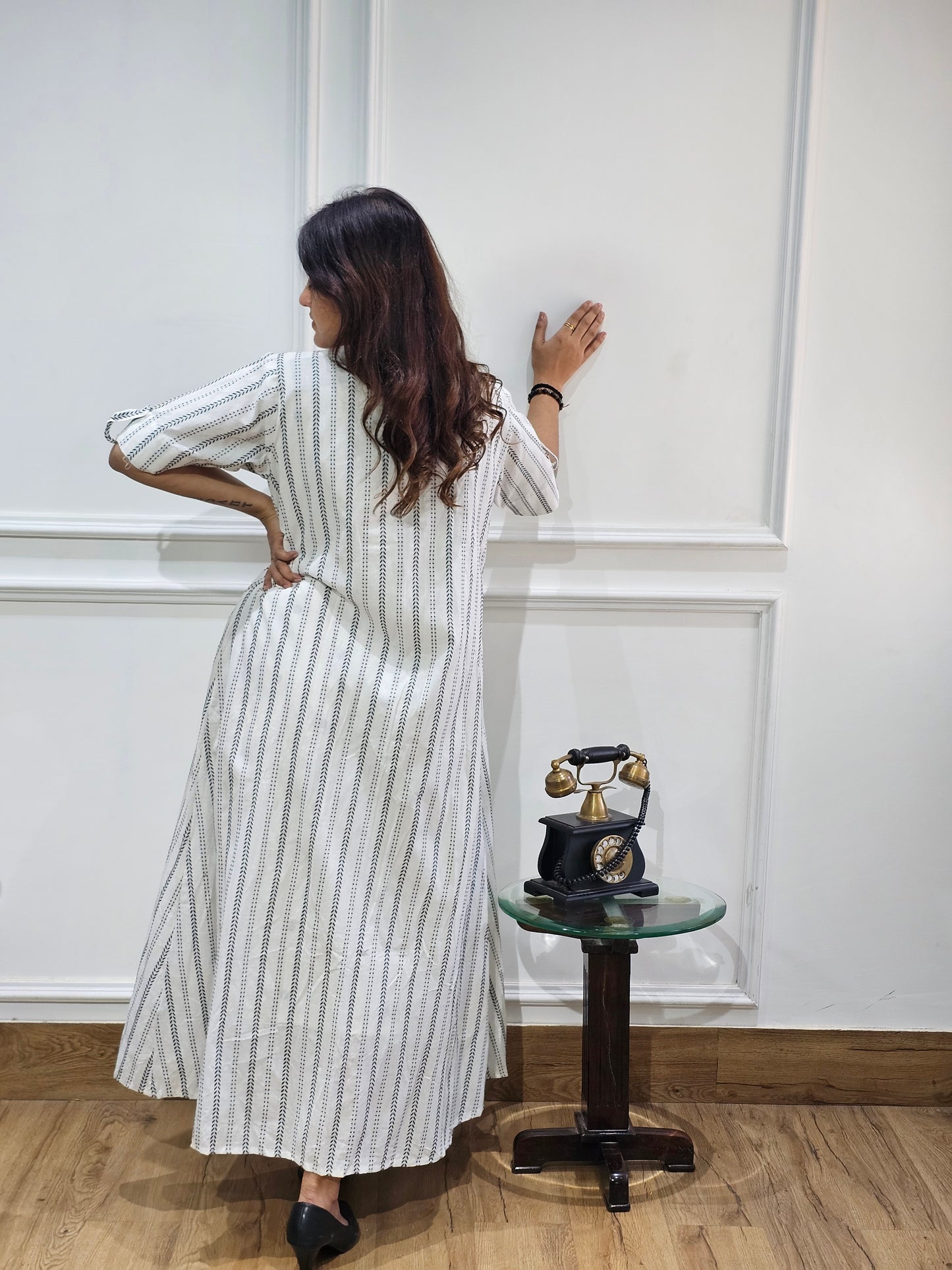 Jeenas white heart tunic