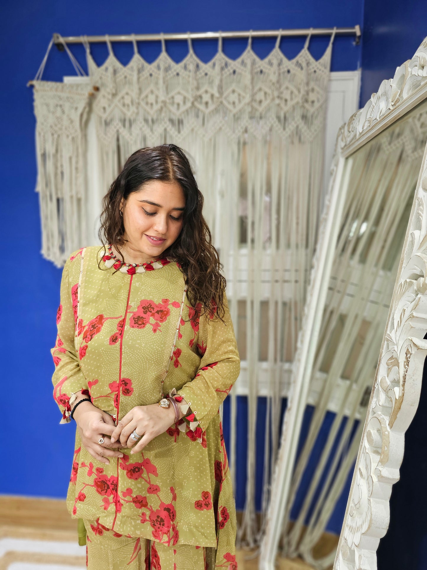 Jeenas green floral divider set