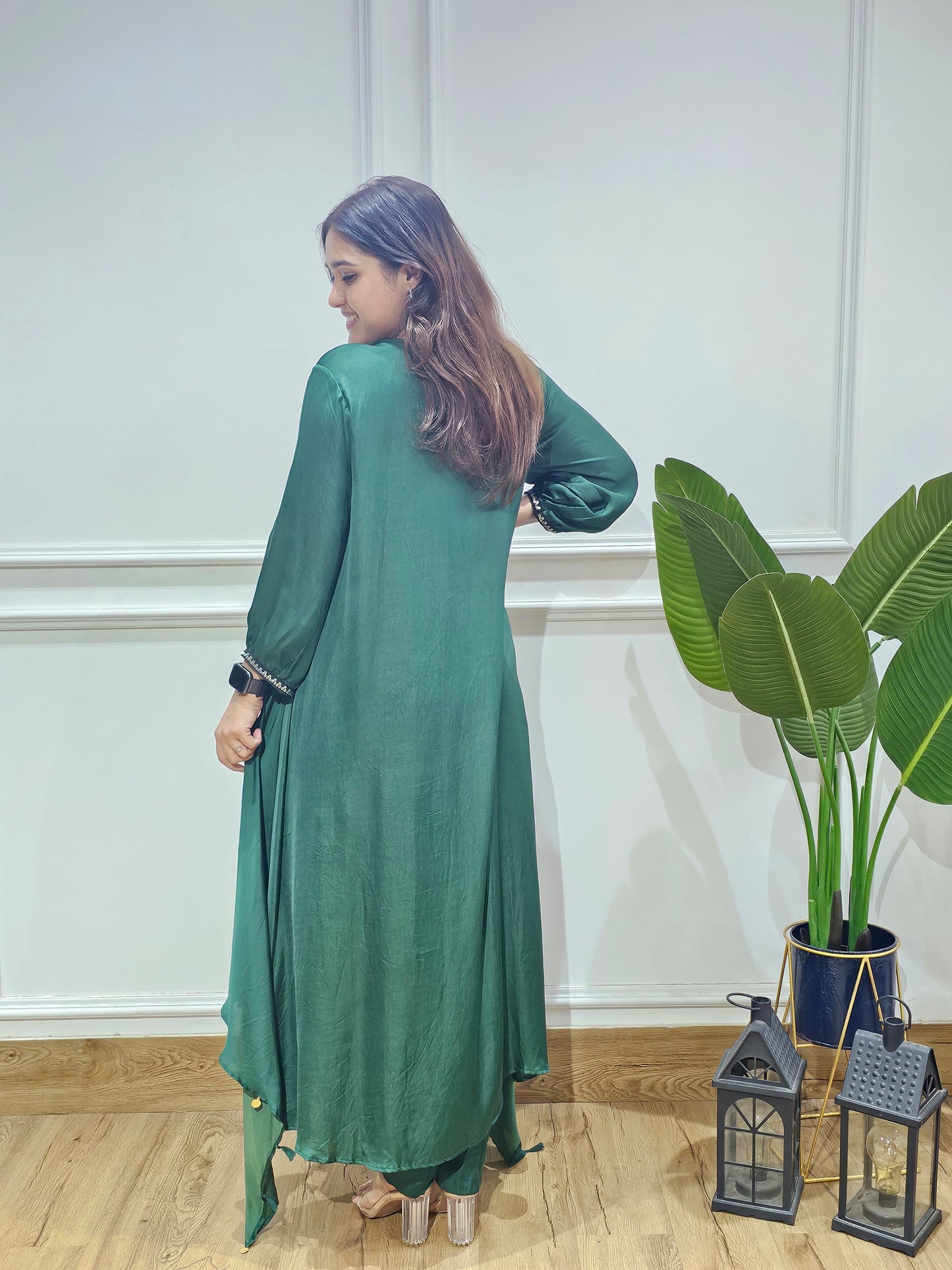 Jeenas Pure mul chanderi suit set