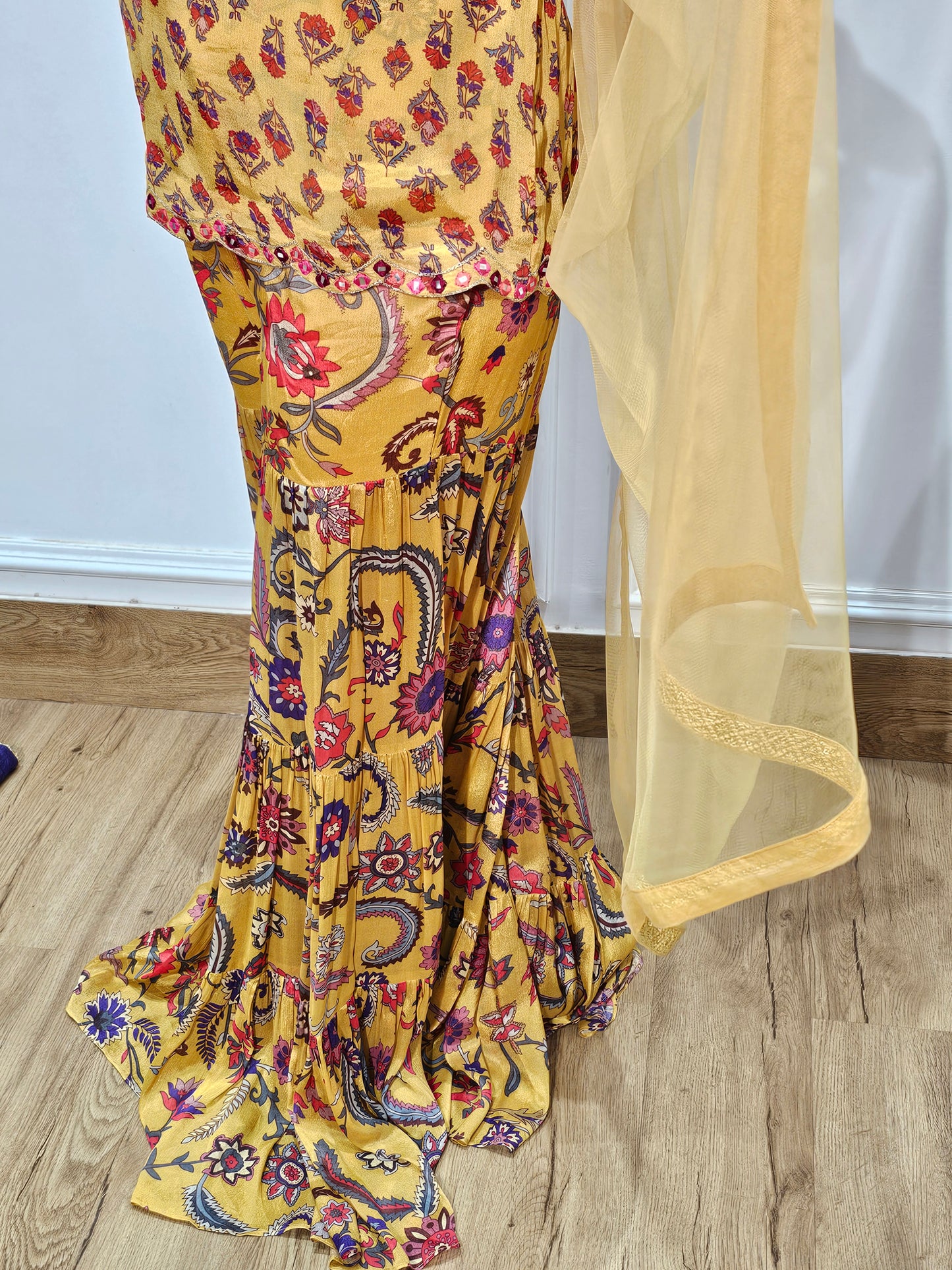 Jeenas pure mul chanderi indowestern