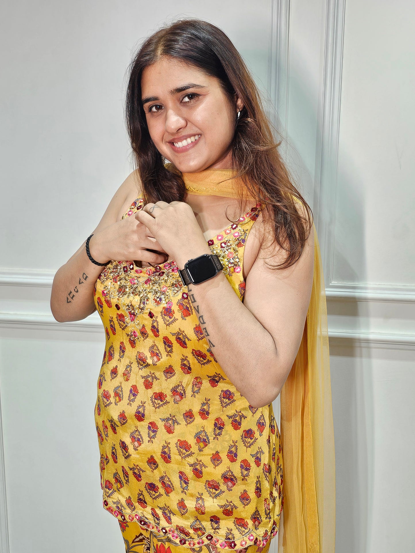 Jeenas pure mul chanderi indowestern