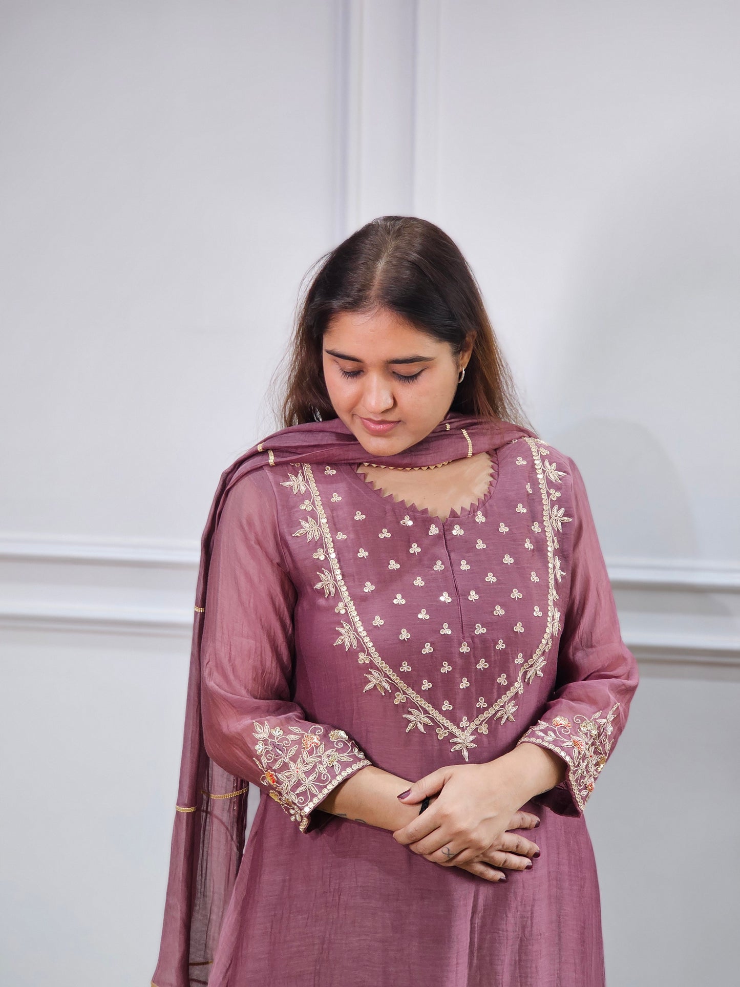 Jeenas pure mul chanderi premium set