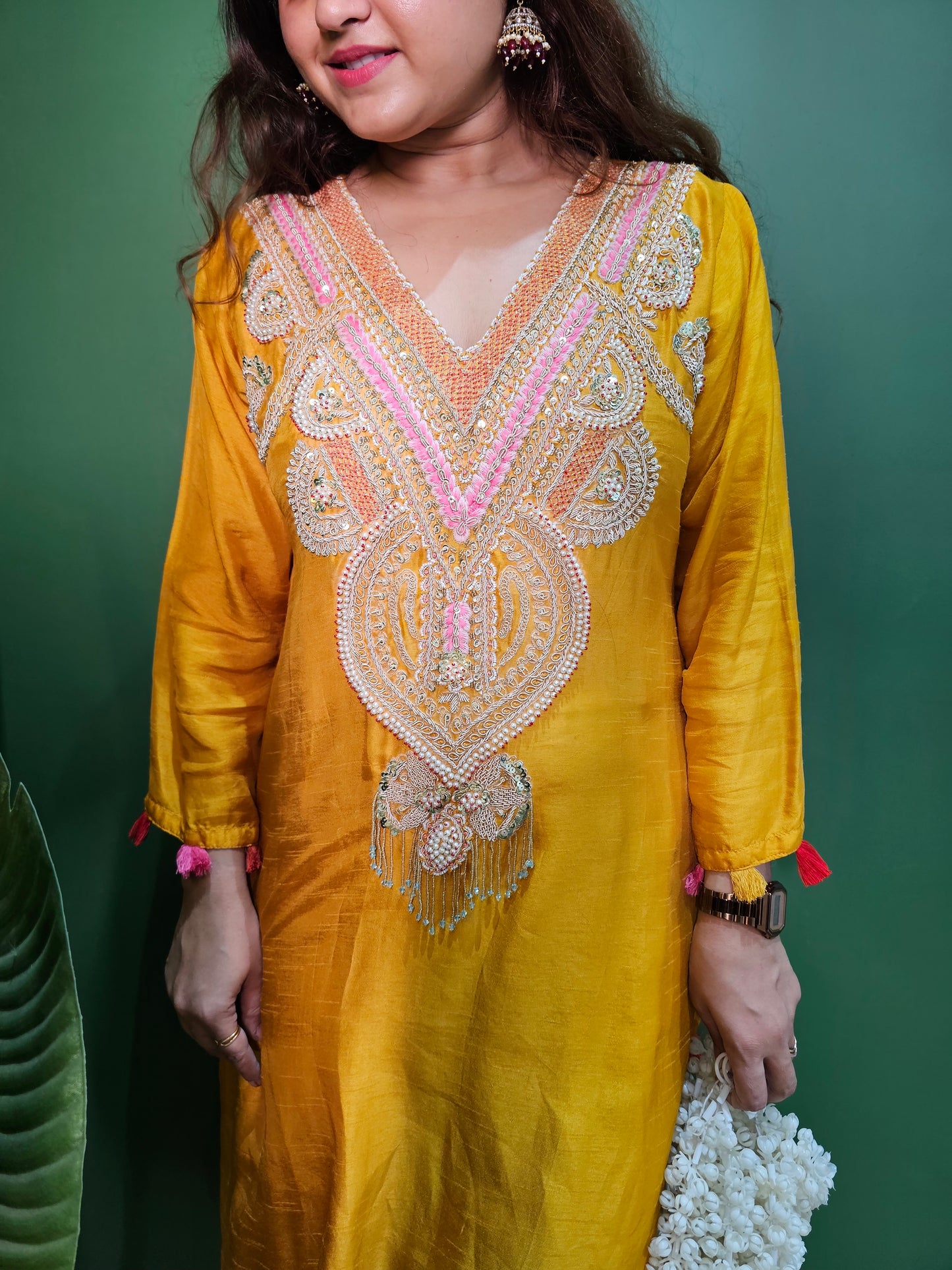 Jeenas pure silk pakastani set