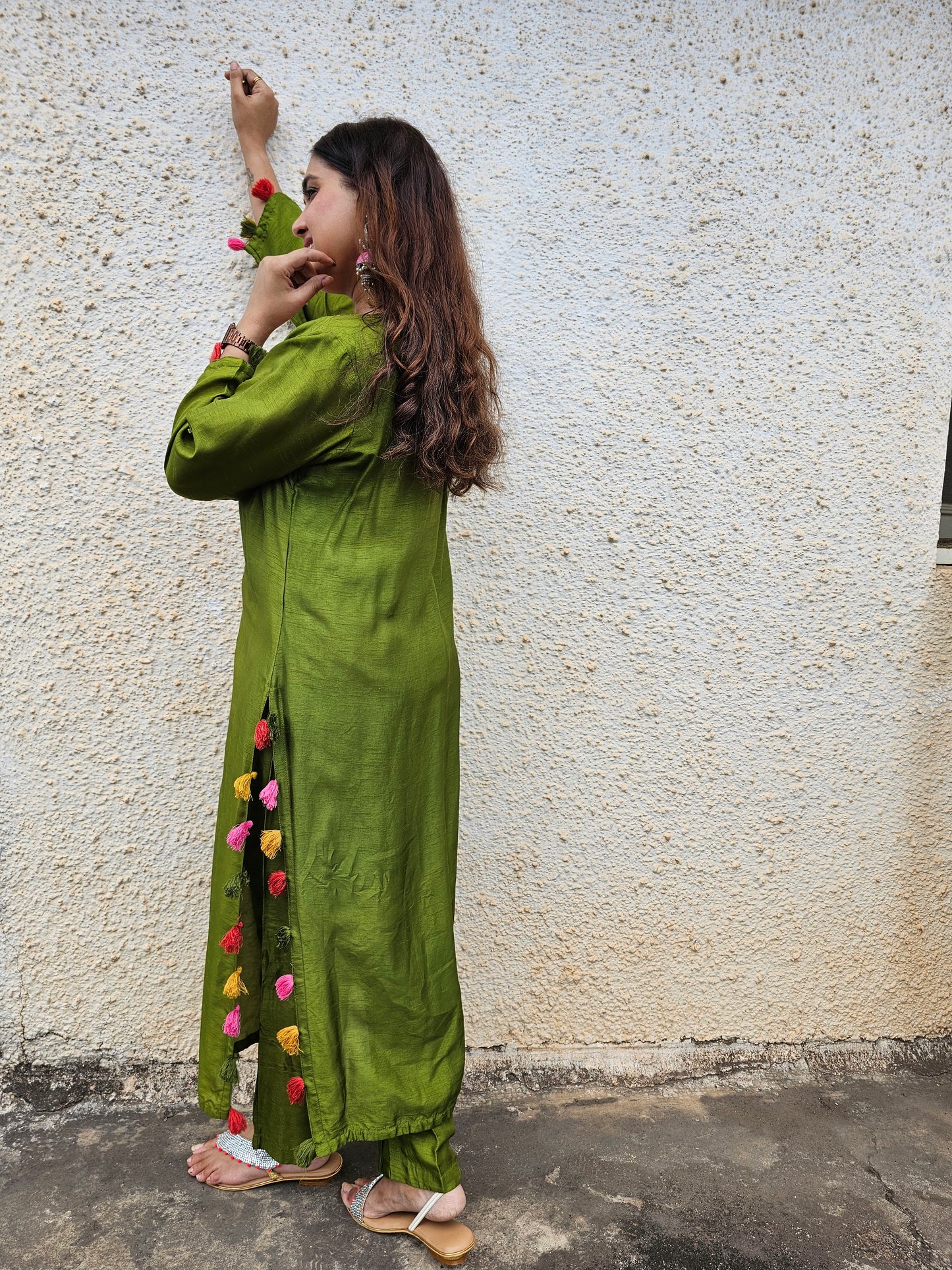 Jeenas pure silk pakastani set