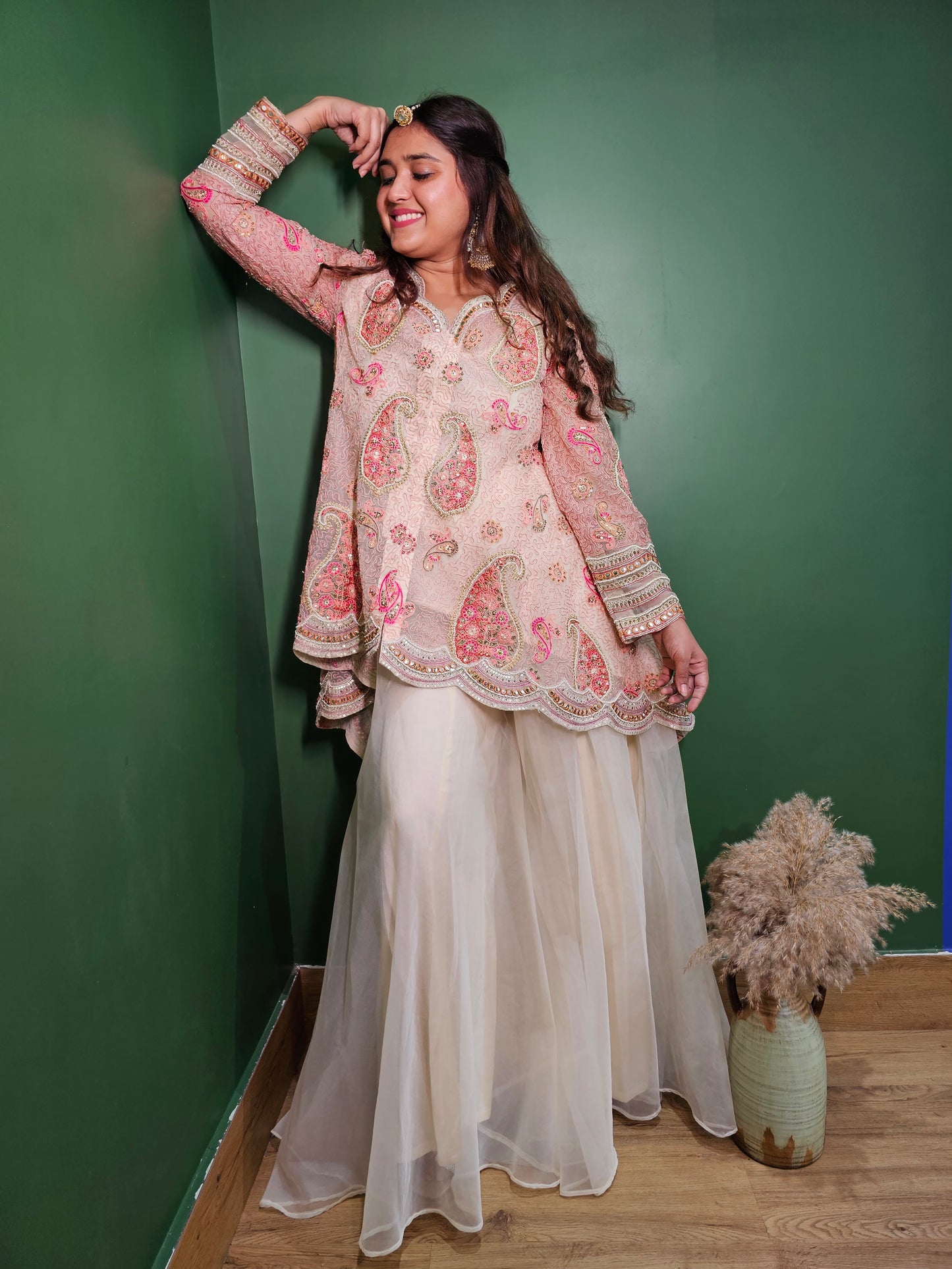 Jeenas indowestern pure organz cordset