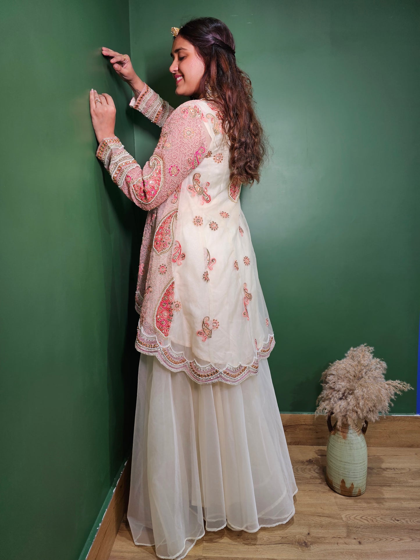 Jeenas indowestern pure organz cordset